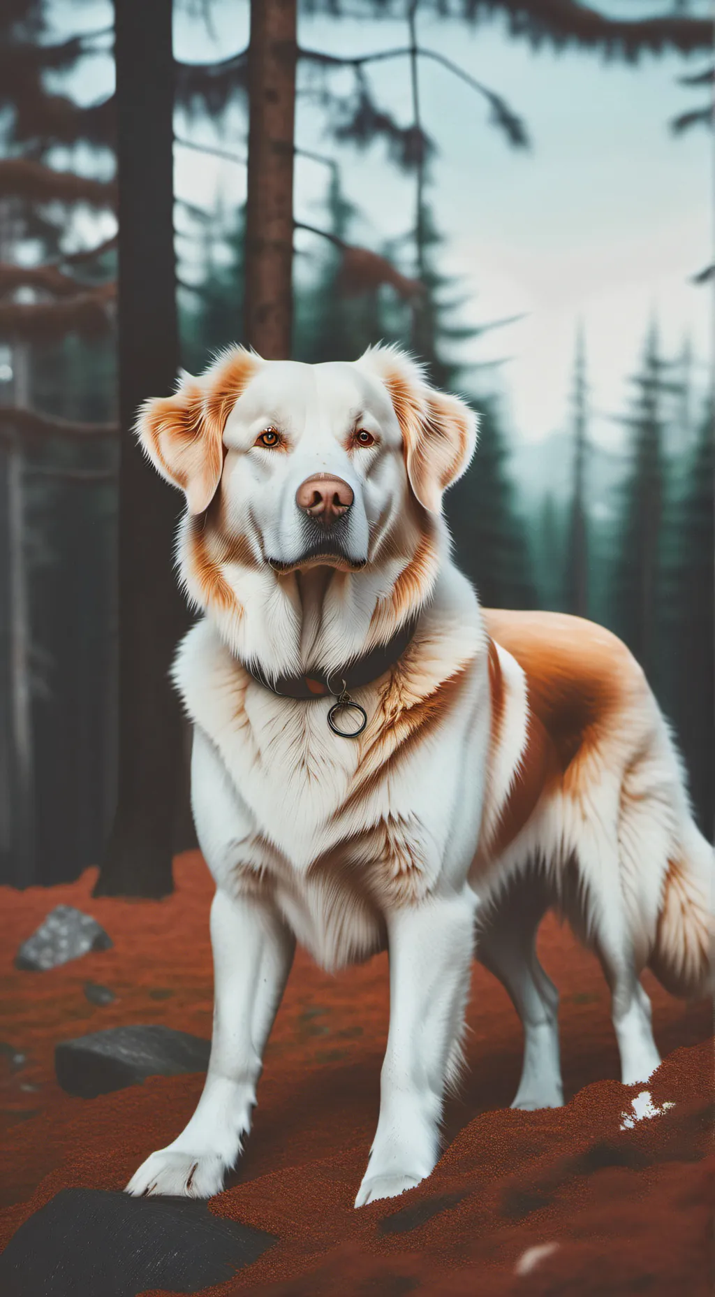 ai character: pebble background