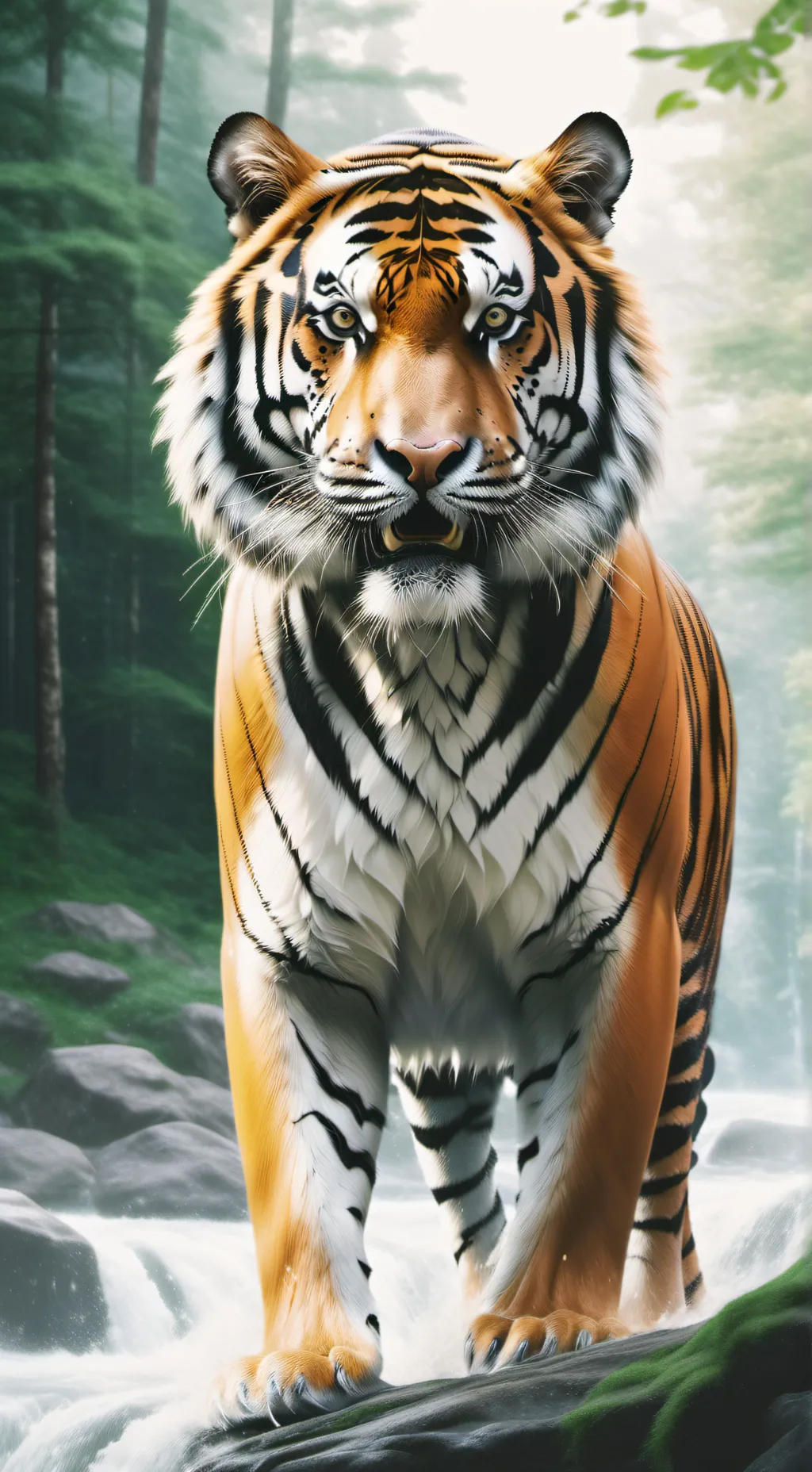 ai character: Tiger  background