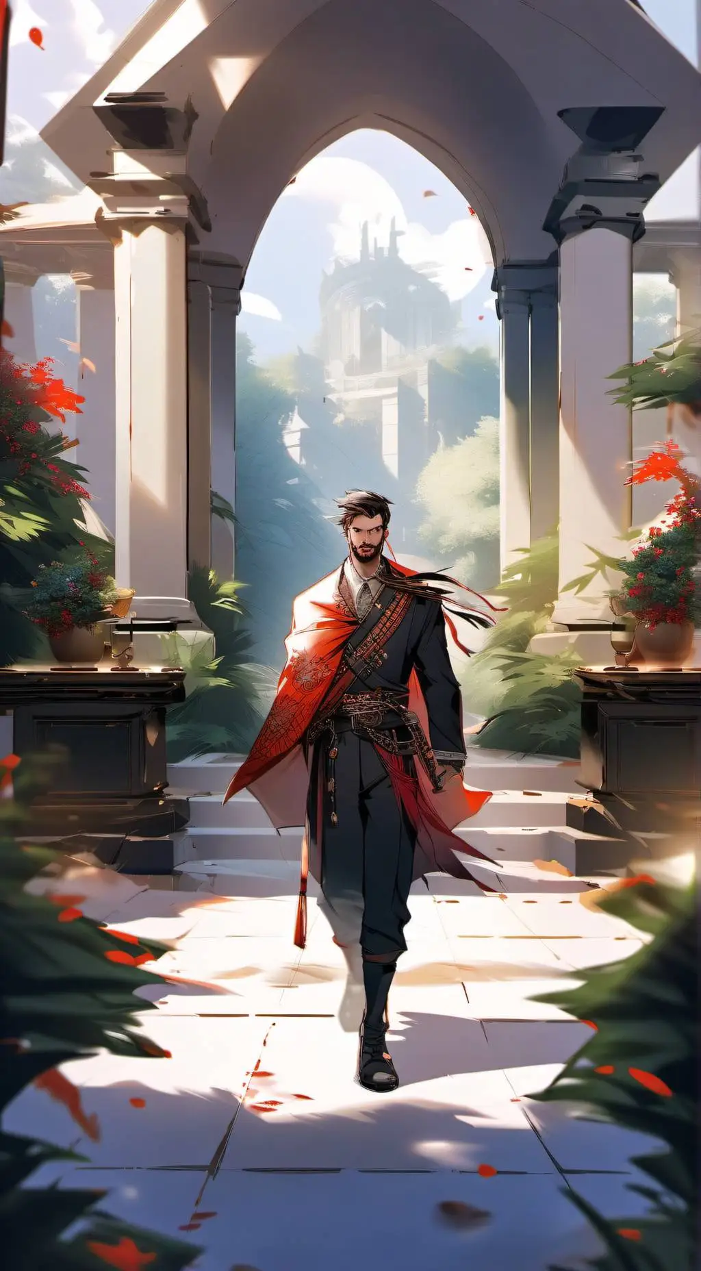 ai character: meme background