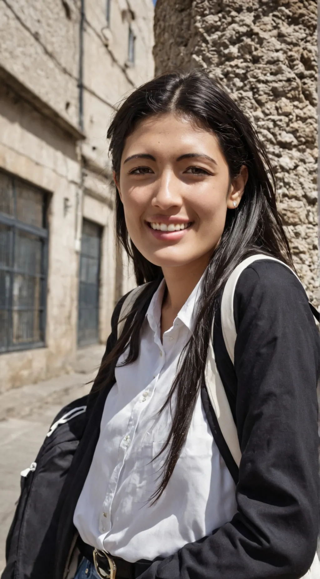 ai character: Gabriela Sánchez  background