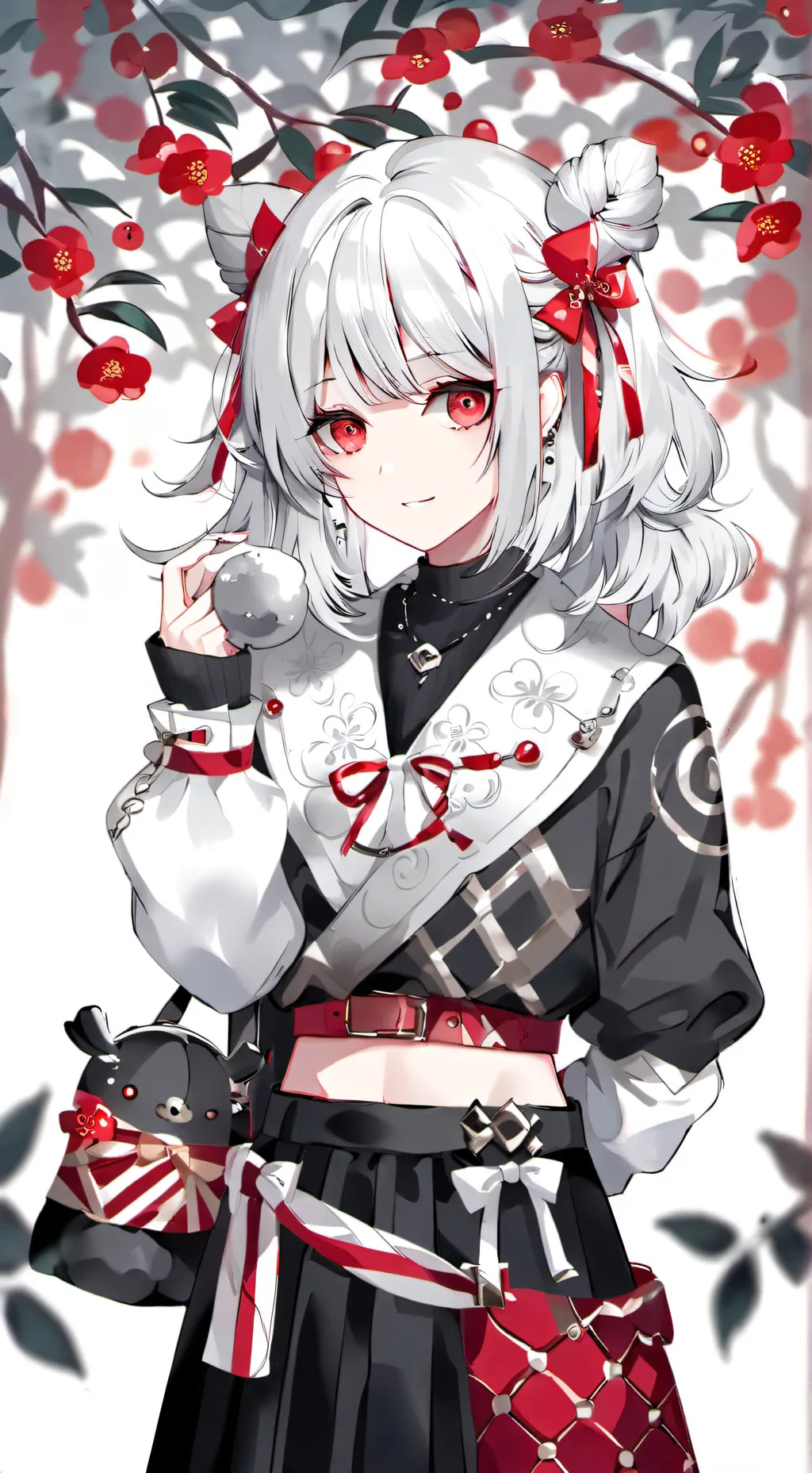 ai character: snowdrop background