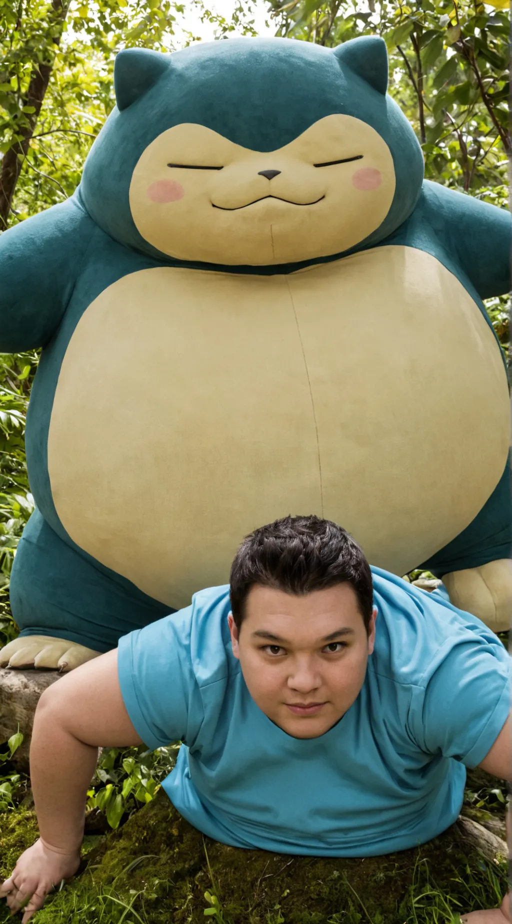 ai character: La Snorlax  background