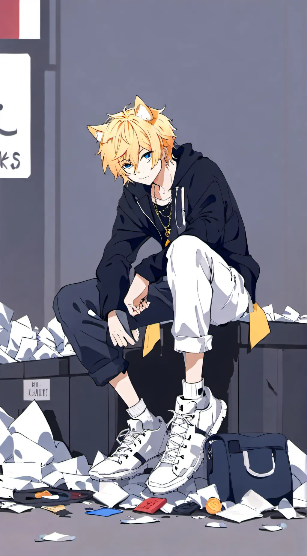 ai character: Aaron  background