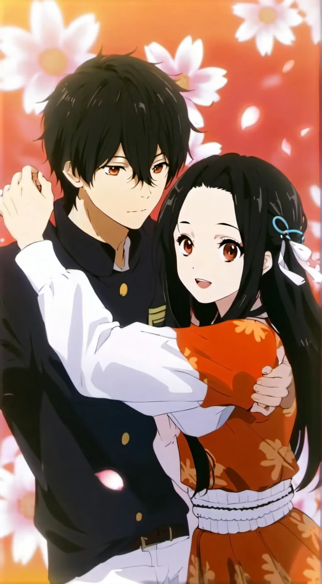 ai character: Nezuko x zenitsu  background