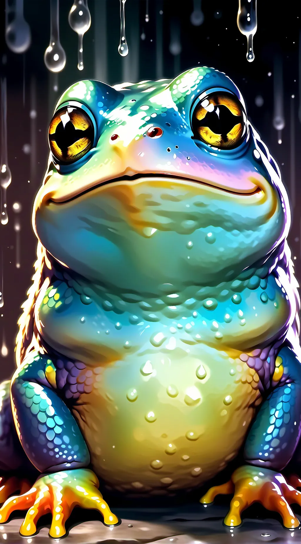 ai character: Frog background