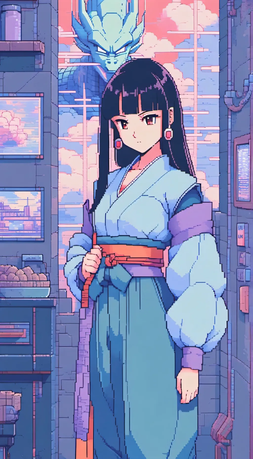 ai character: Mai background