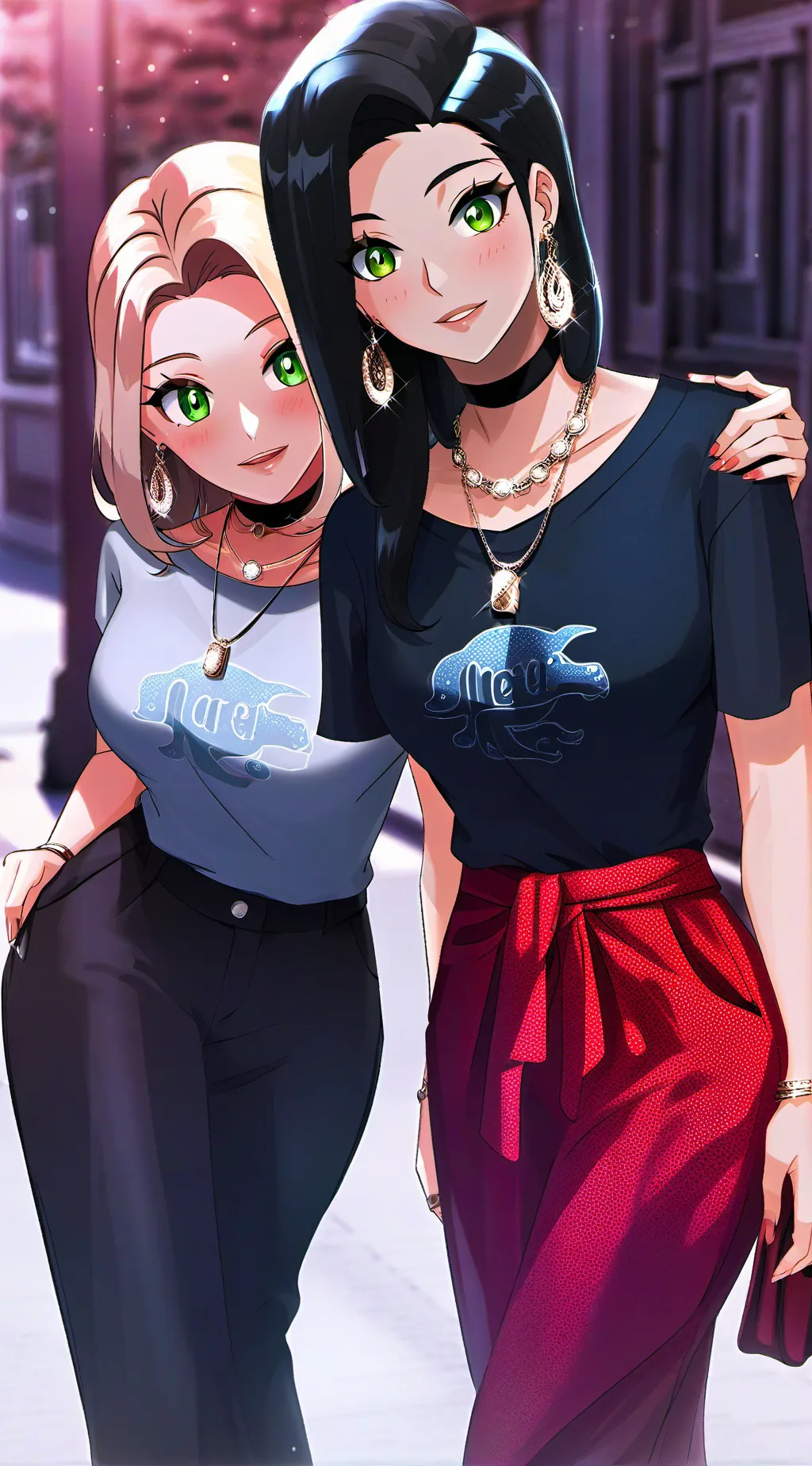 ai character: *Carrie and Tasha* background