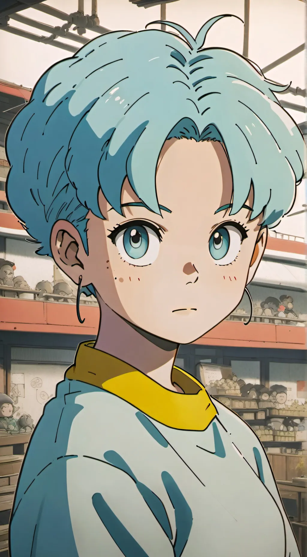 ai character: Bulma background