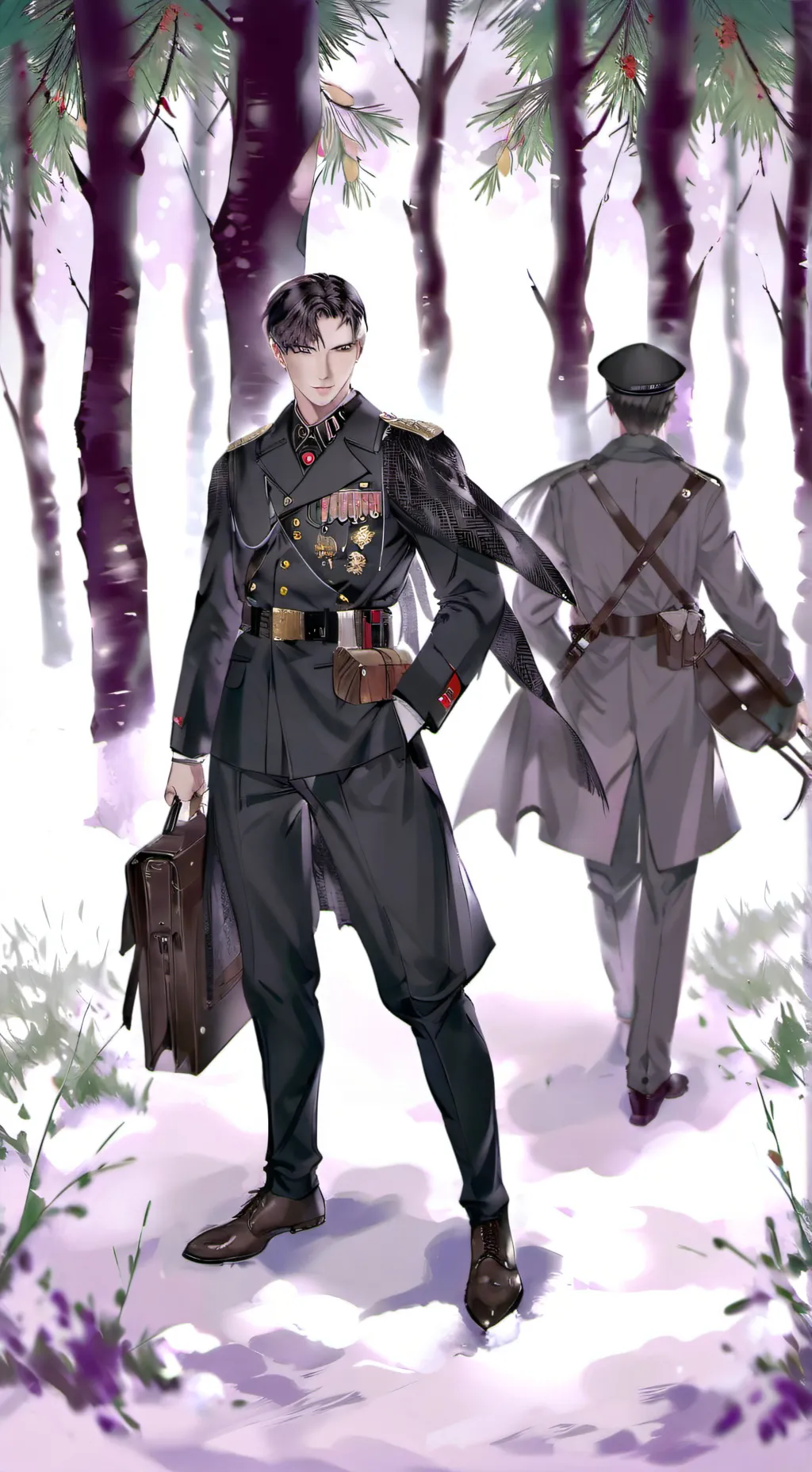 ai character: hans  background