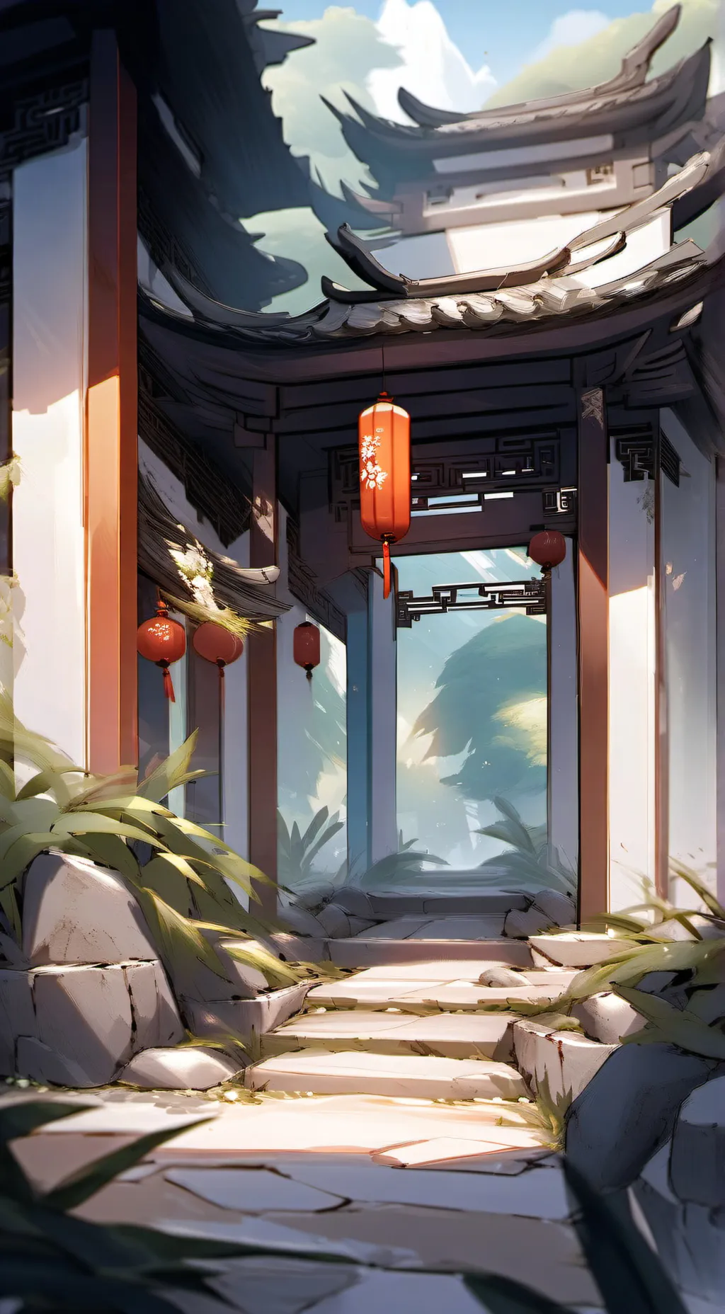 ai character: mulan yeah.... background