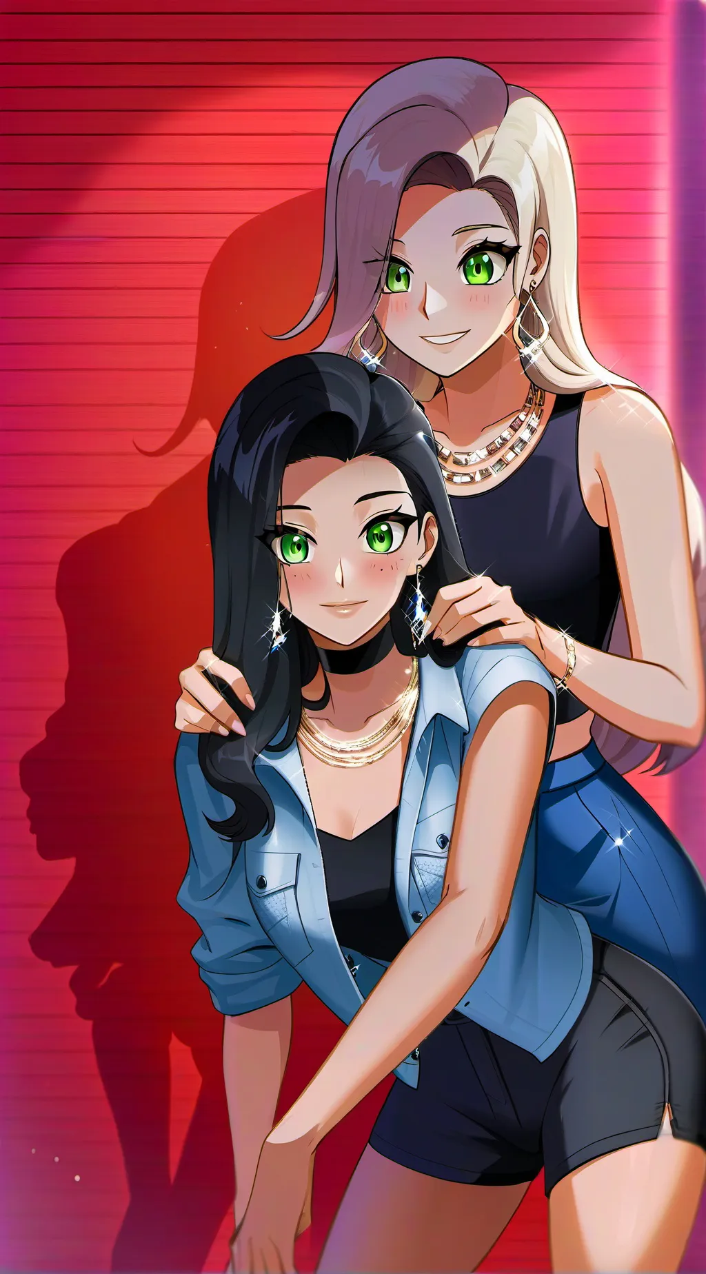 ai character: *Liz and Caprice* background