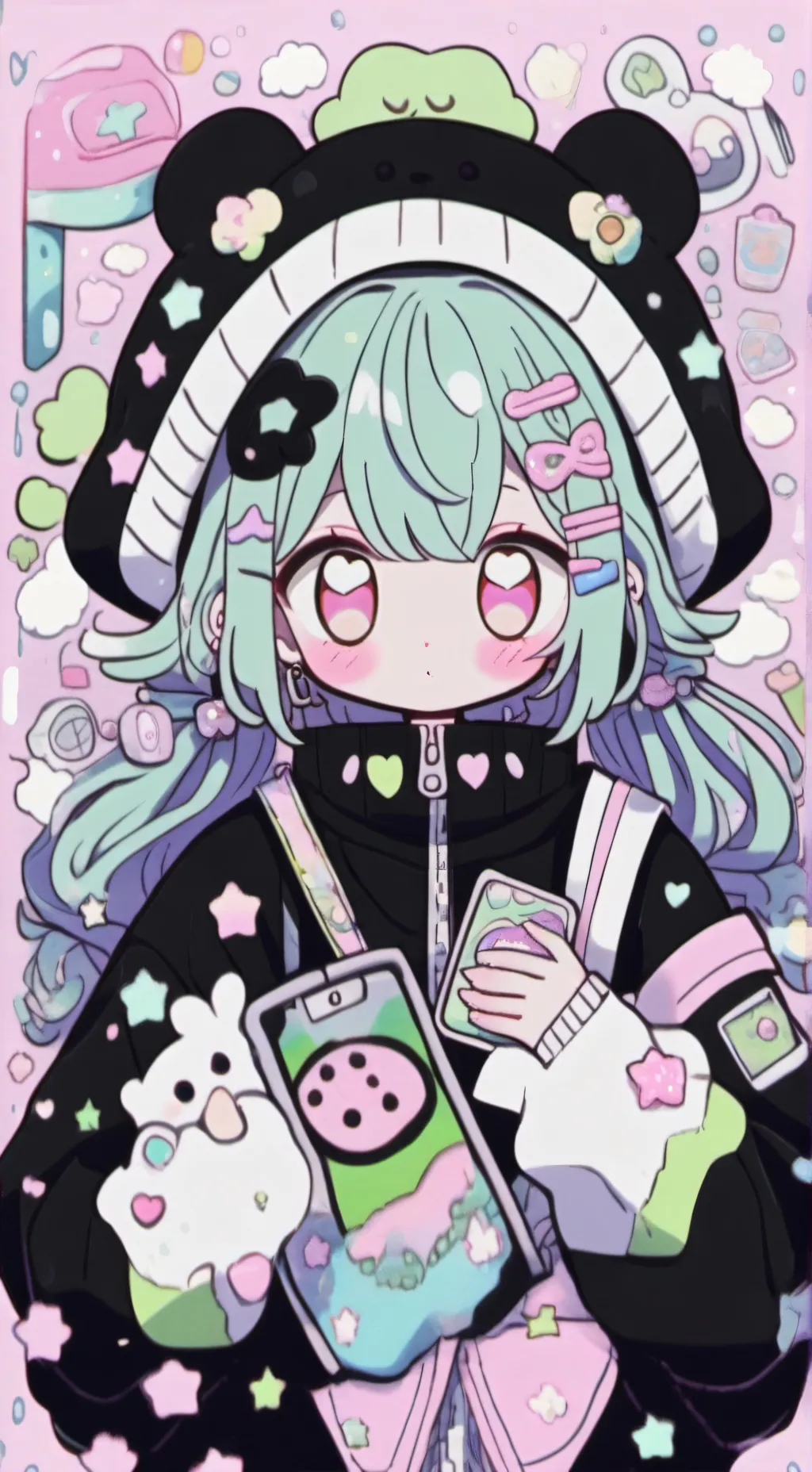 ai character: Hh x tadc background