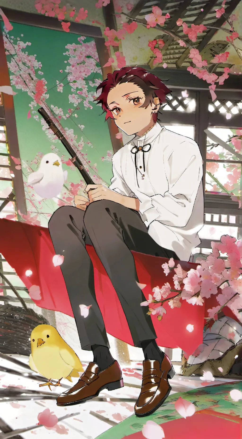 ai character: tanjiro background