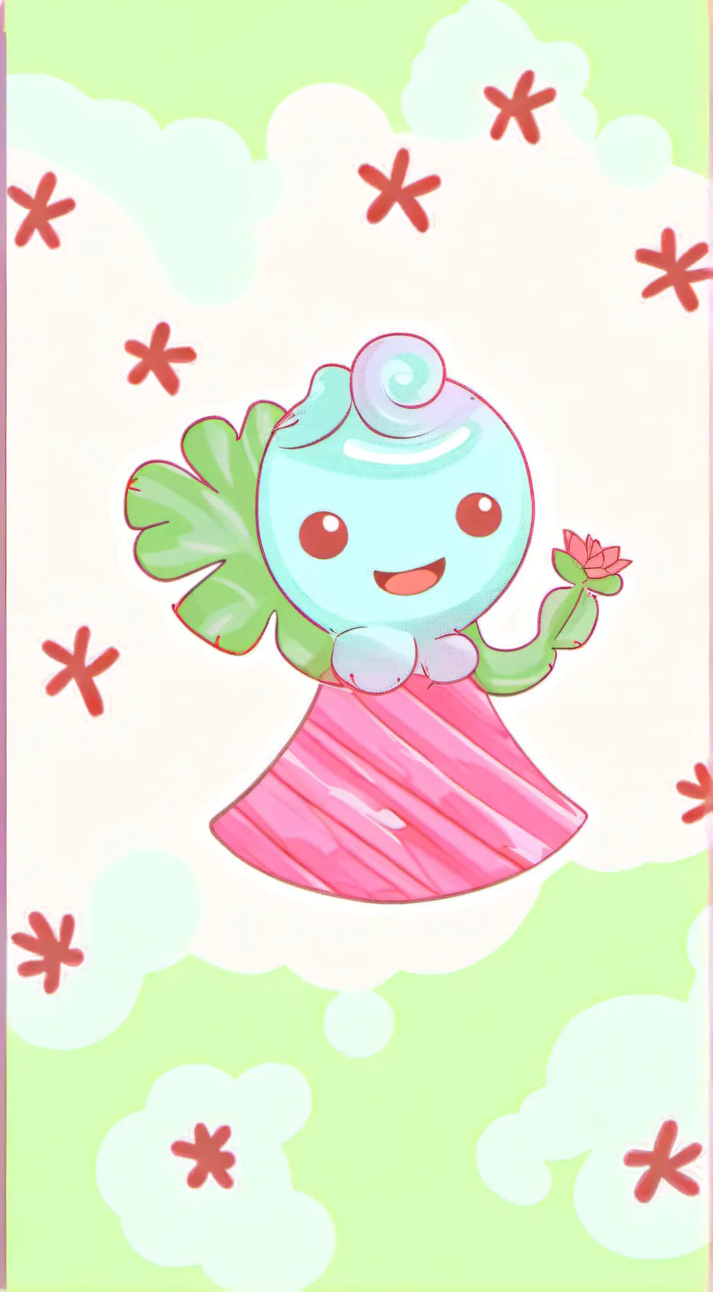 ai character: fruitcake background