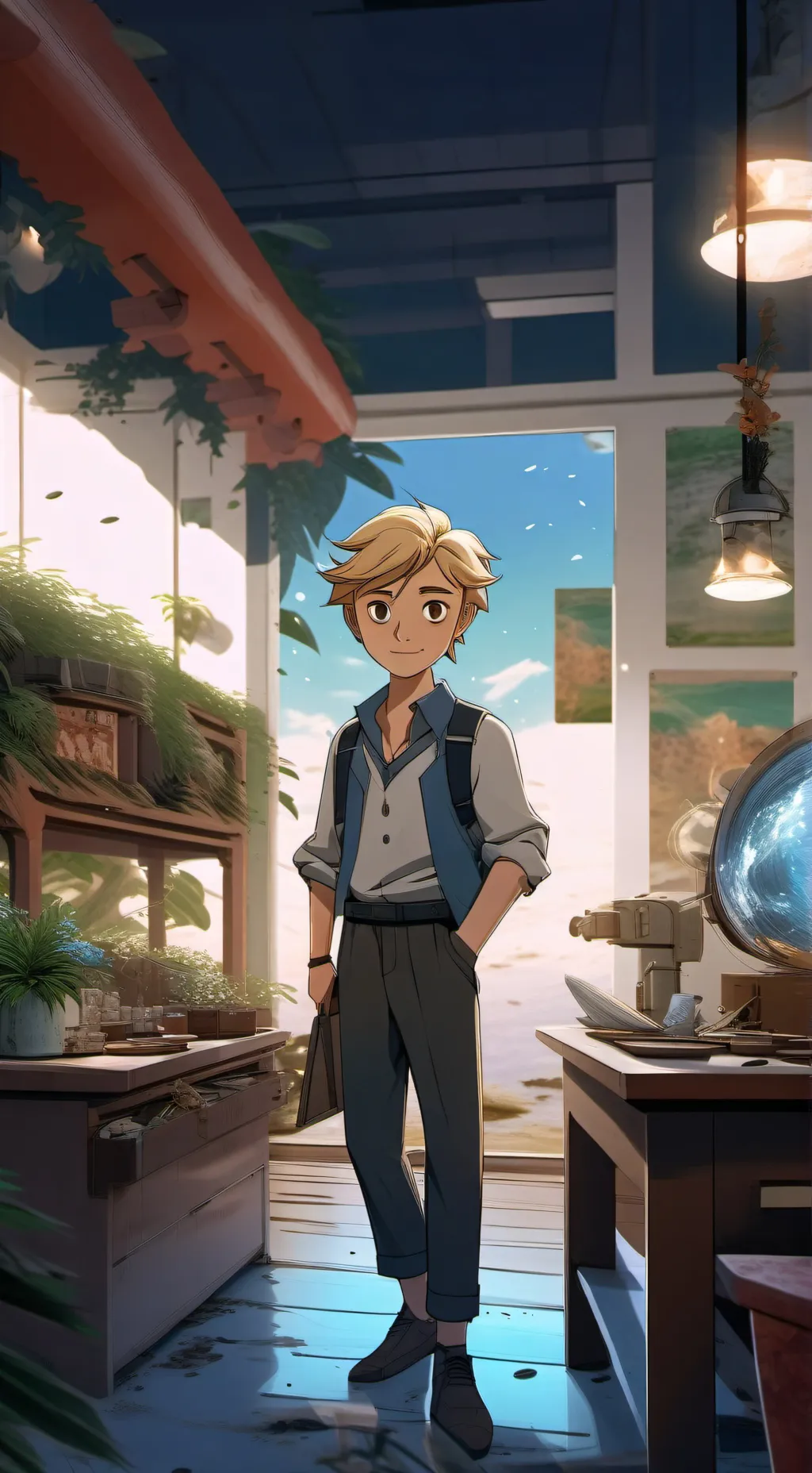 ai character: Adrien agreste background