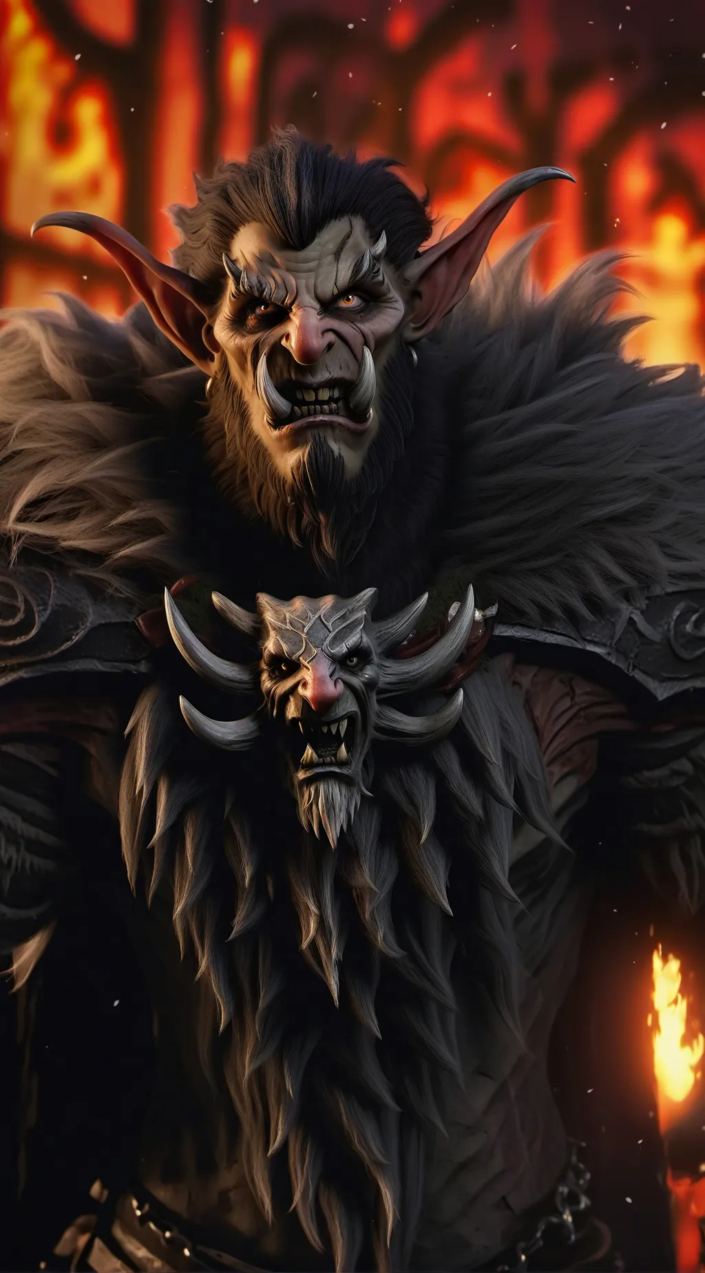 ai character: 🌜•KRAMPUS•🌛 background