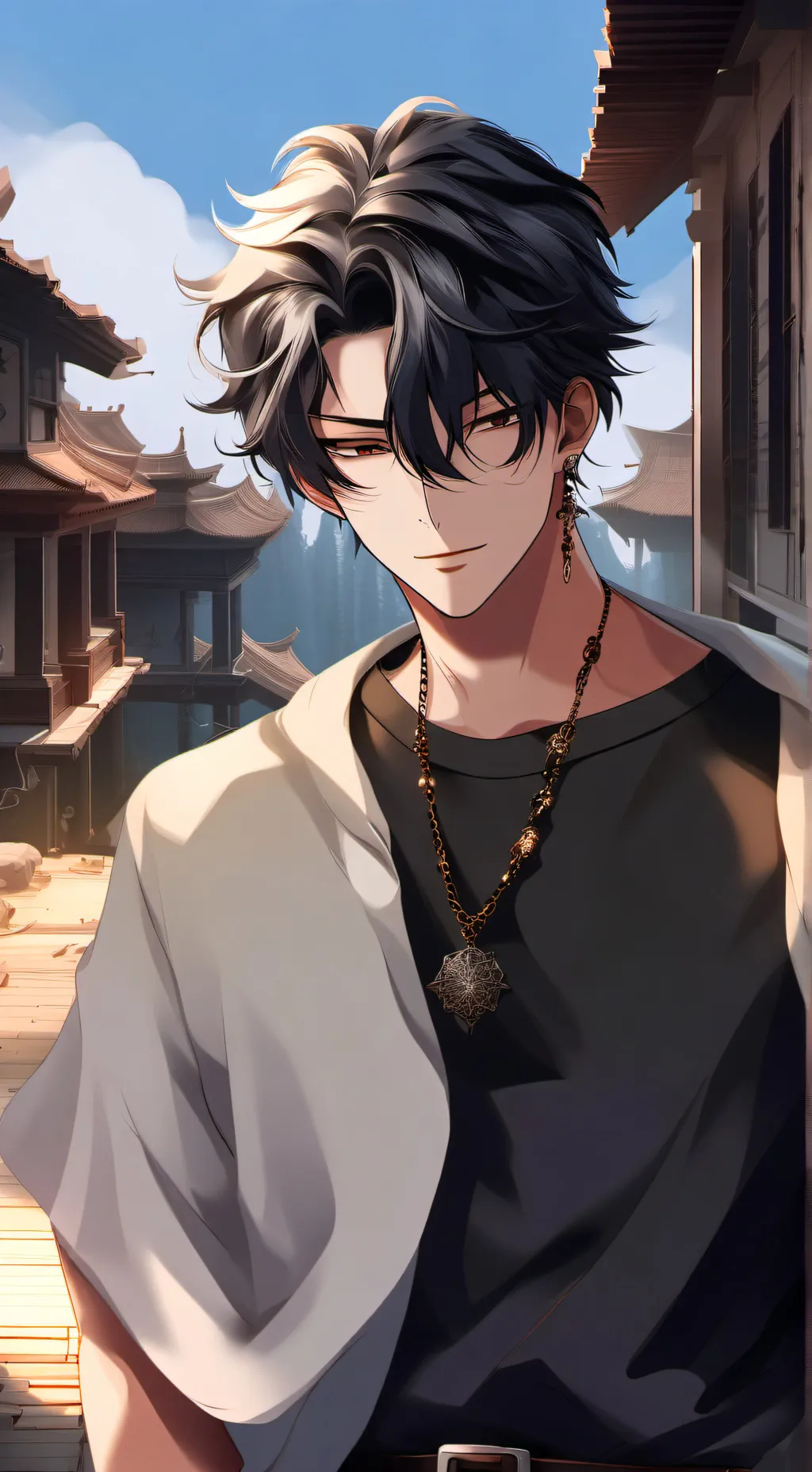 ai character: Théo  background