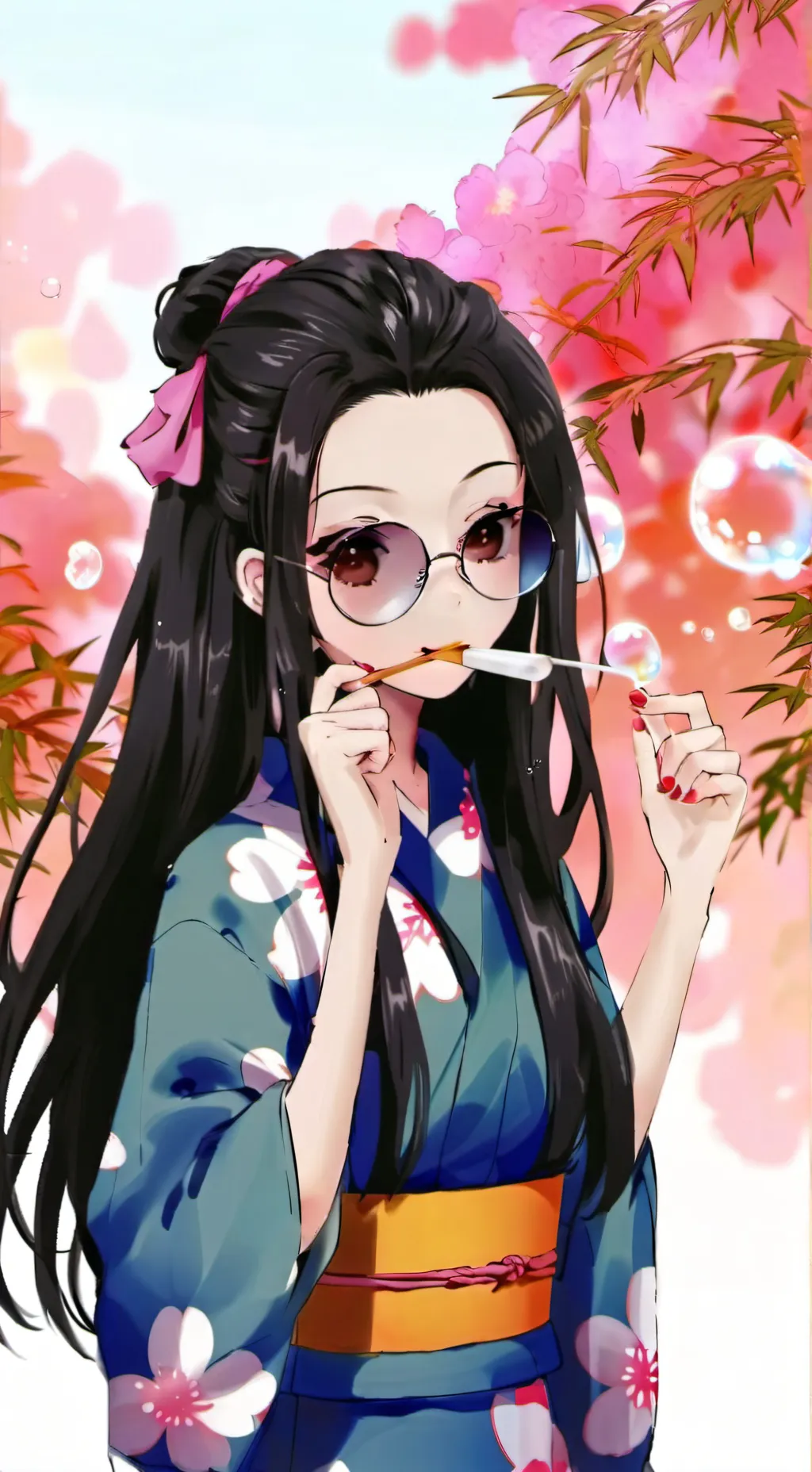 ai character: Sakura background