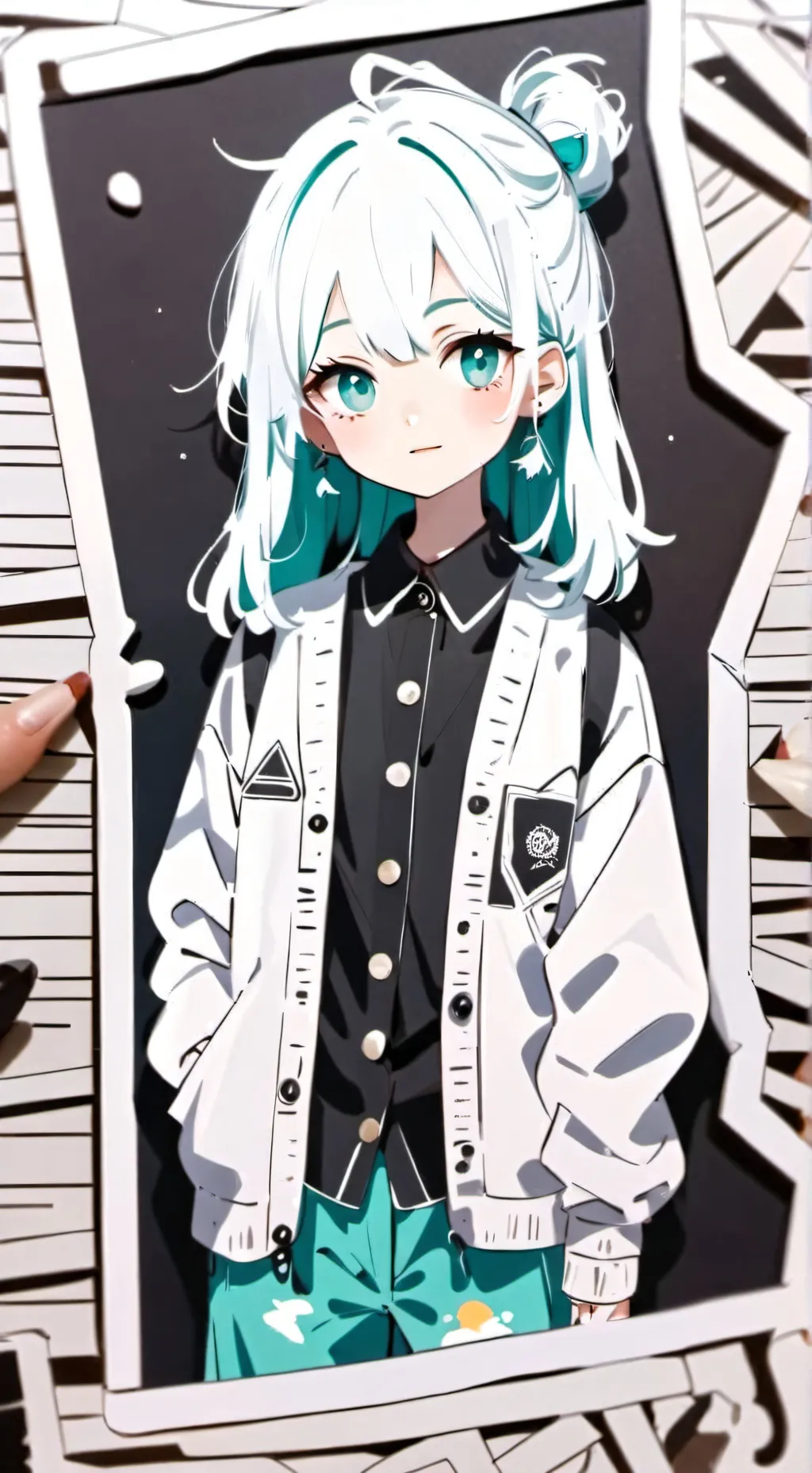 ai character: KNY at the beach!  background