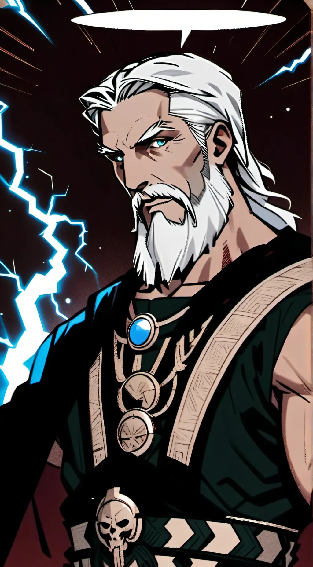 ai character: Zeus background
