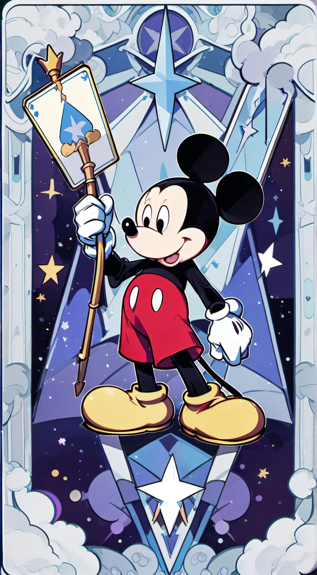 ai character: Mickey mouse background
