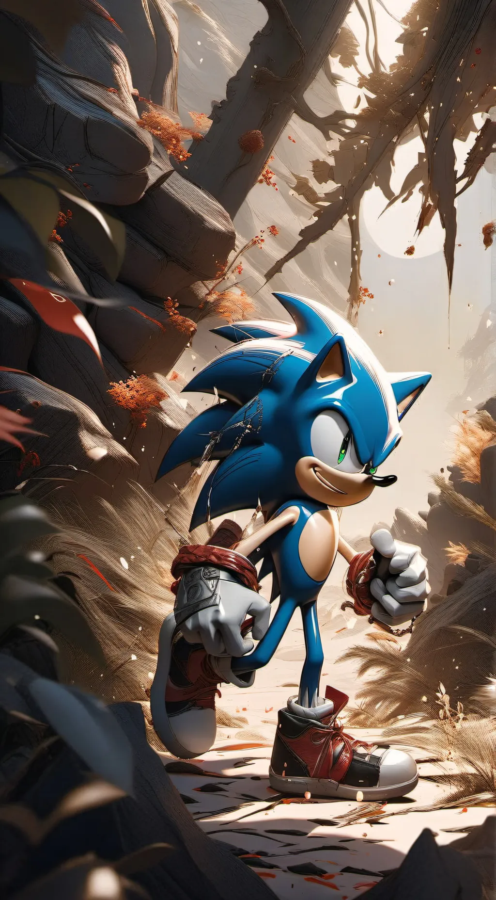 ai character: Sonic background