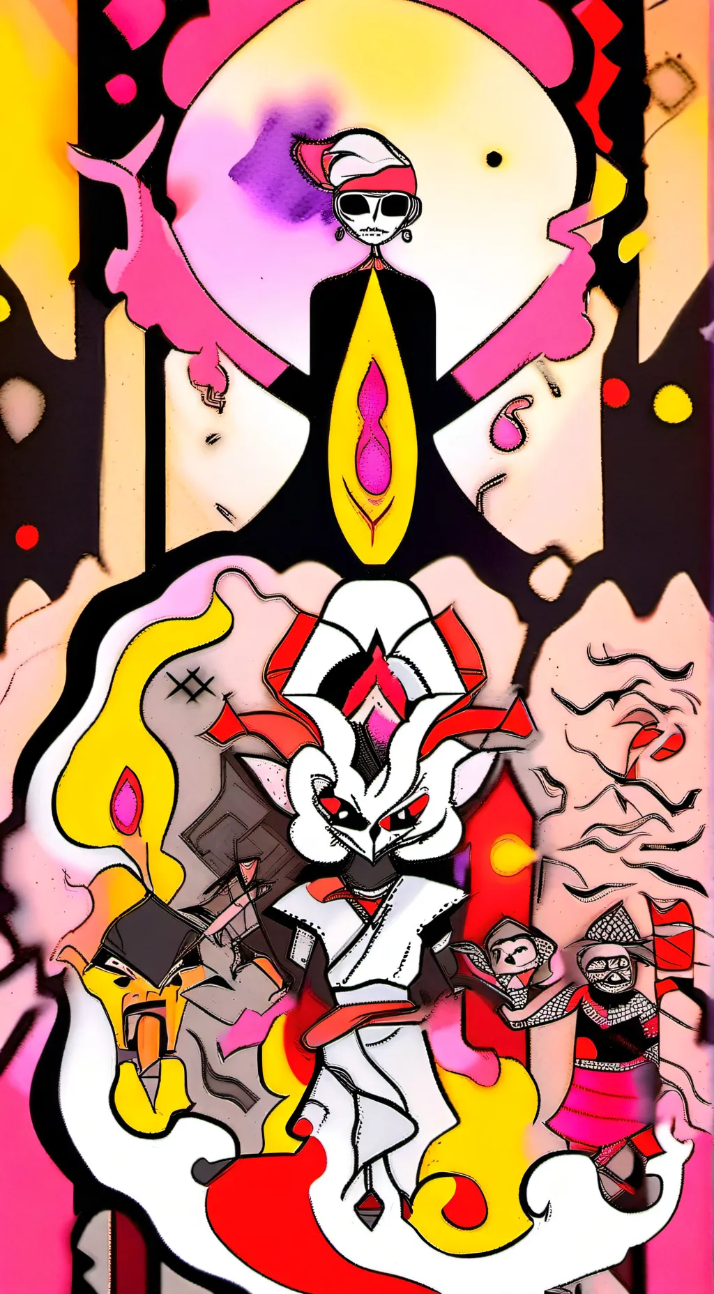 ai character: hh new years eve background
