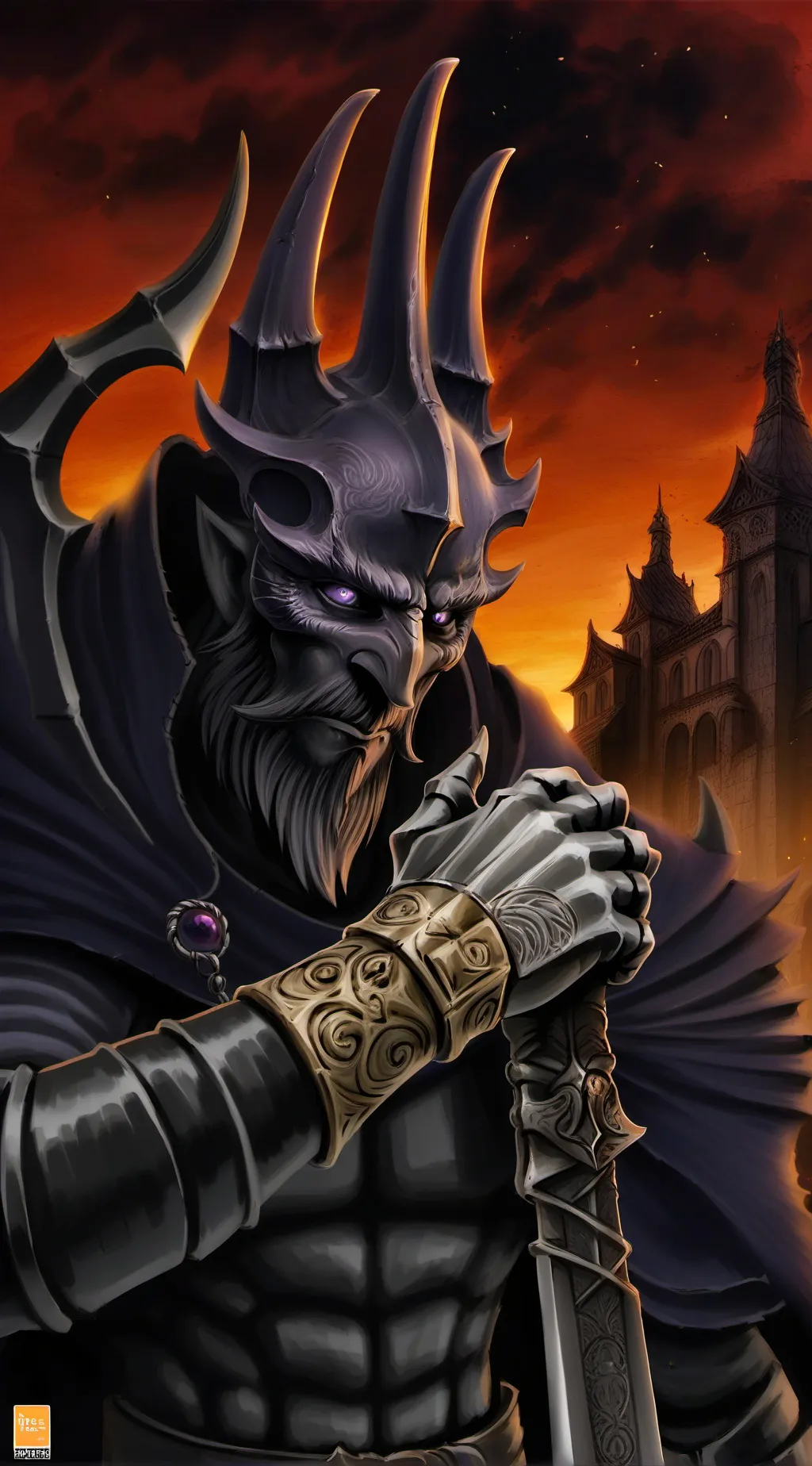 ai character: My Devil Protecter background