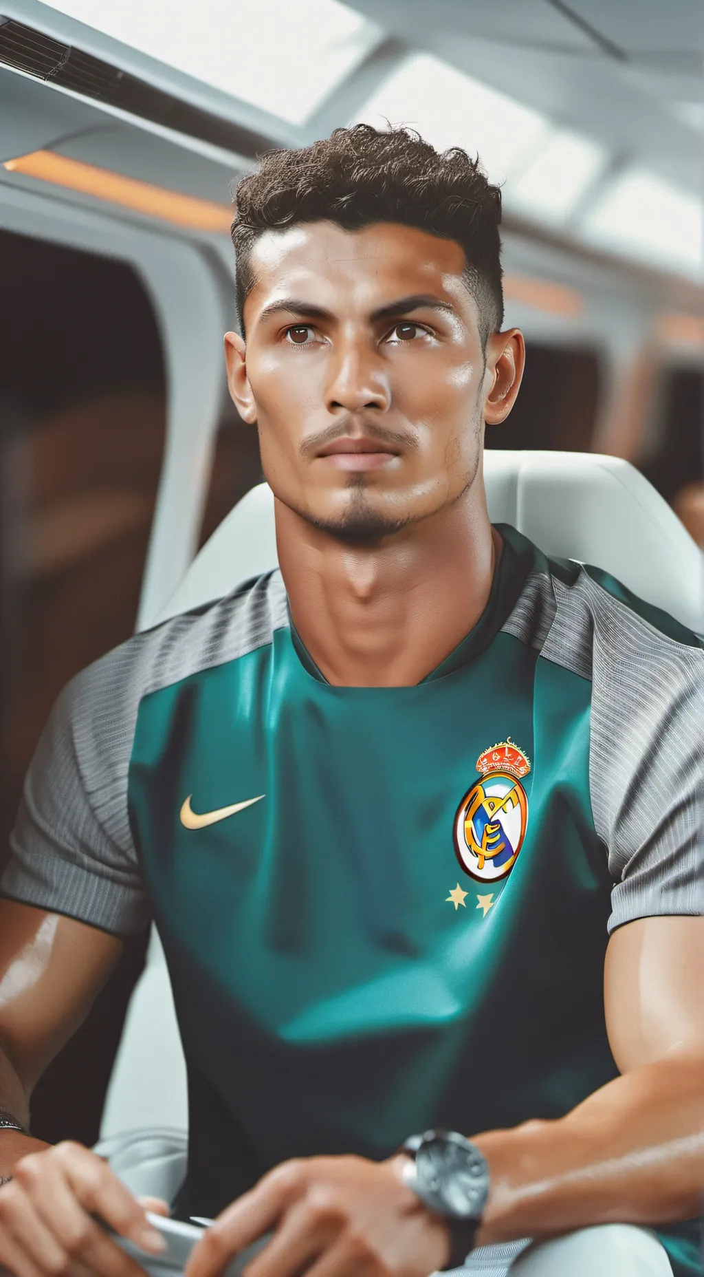 ai character: Ronaldo  background