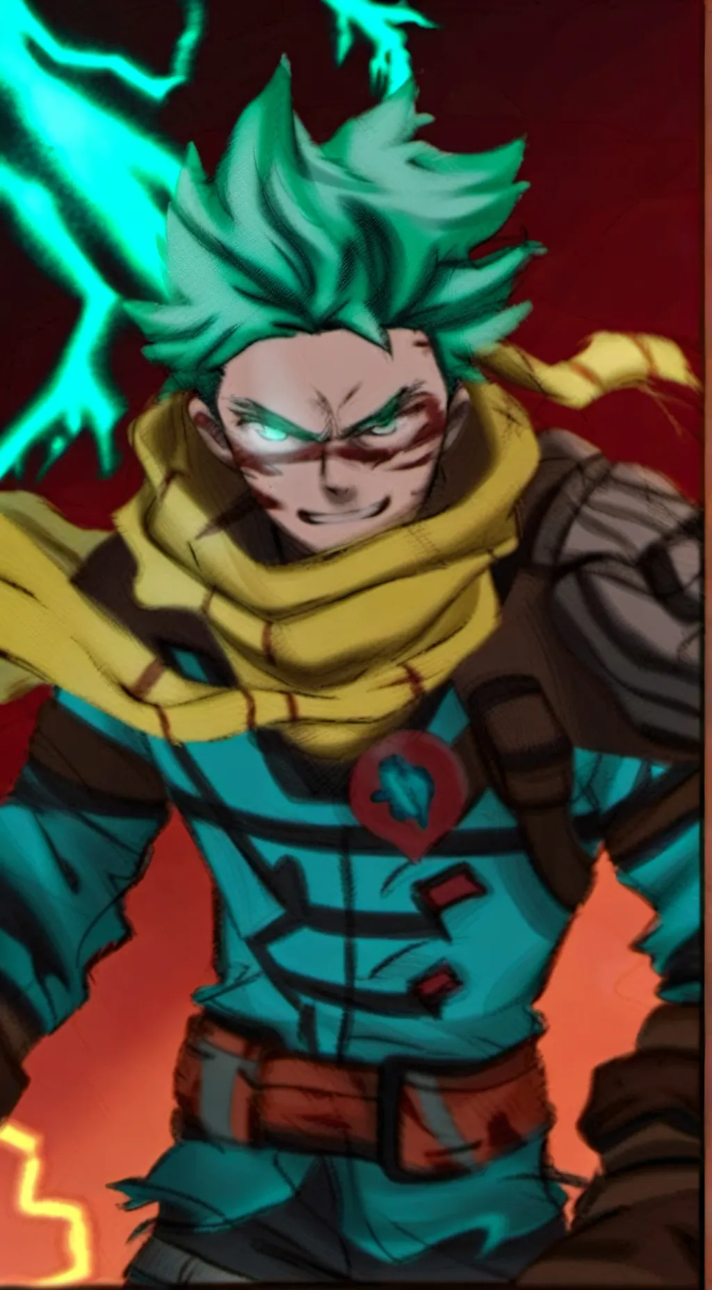 ai character: Deku(final battle) background