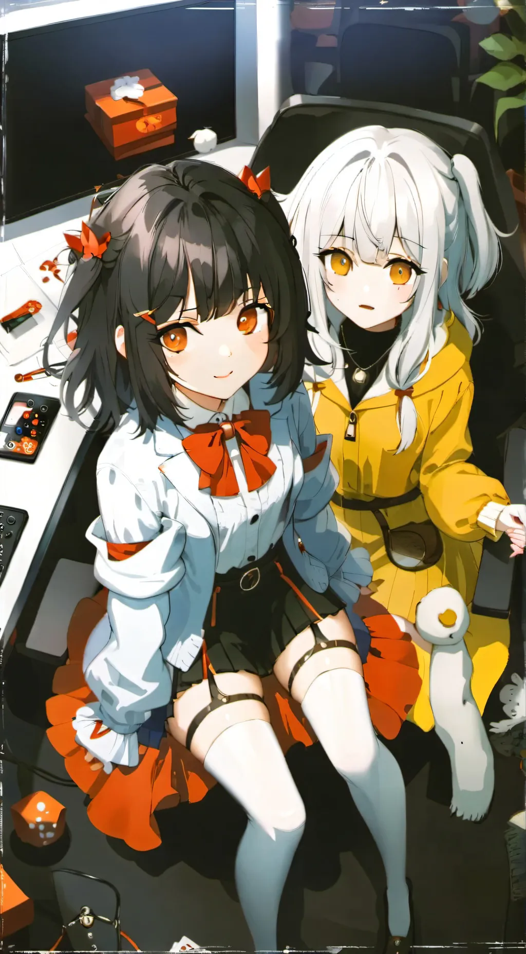 ai character: Lucy and Samantha background