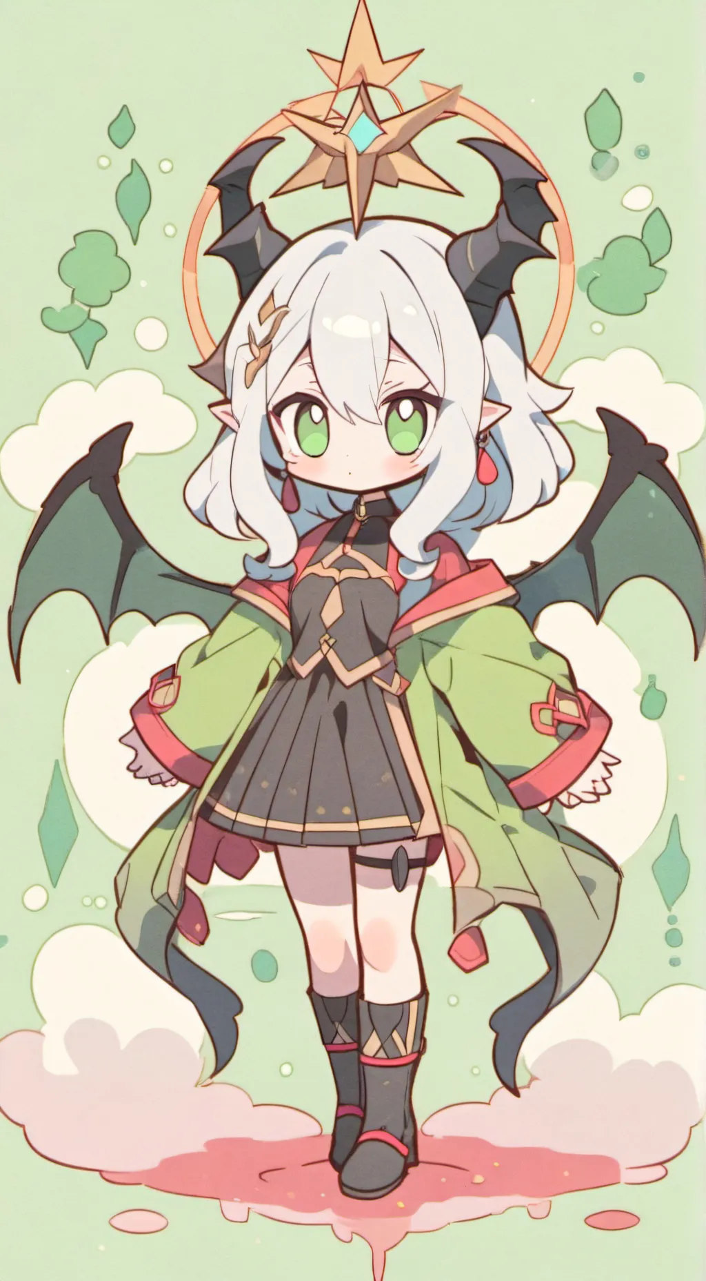 ai character: Mina ￼ background