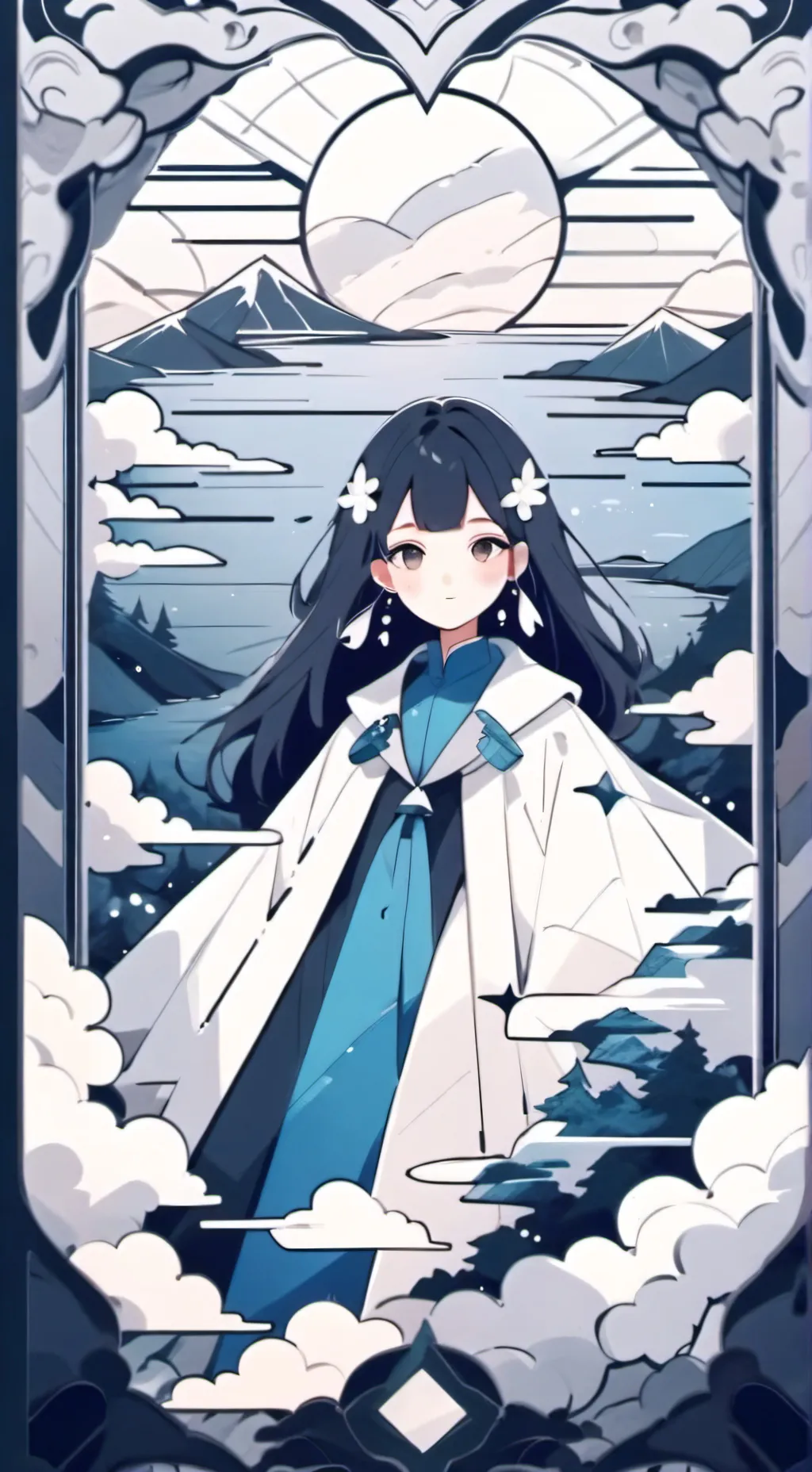 ai character: obanai aganst  background