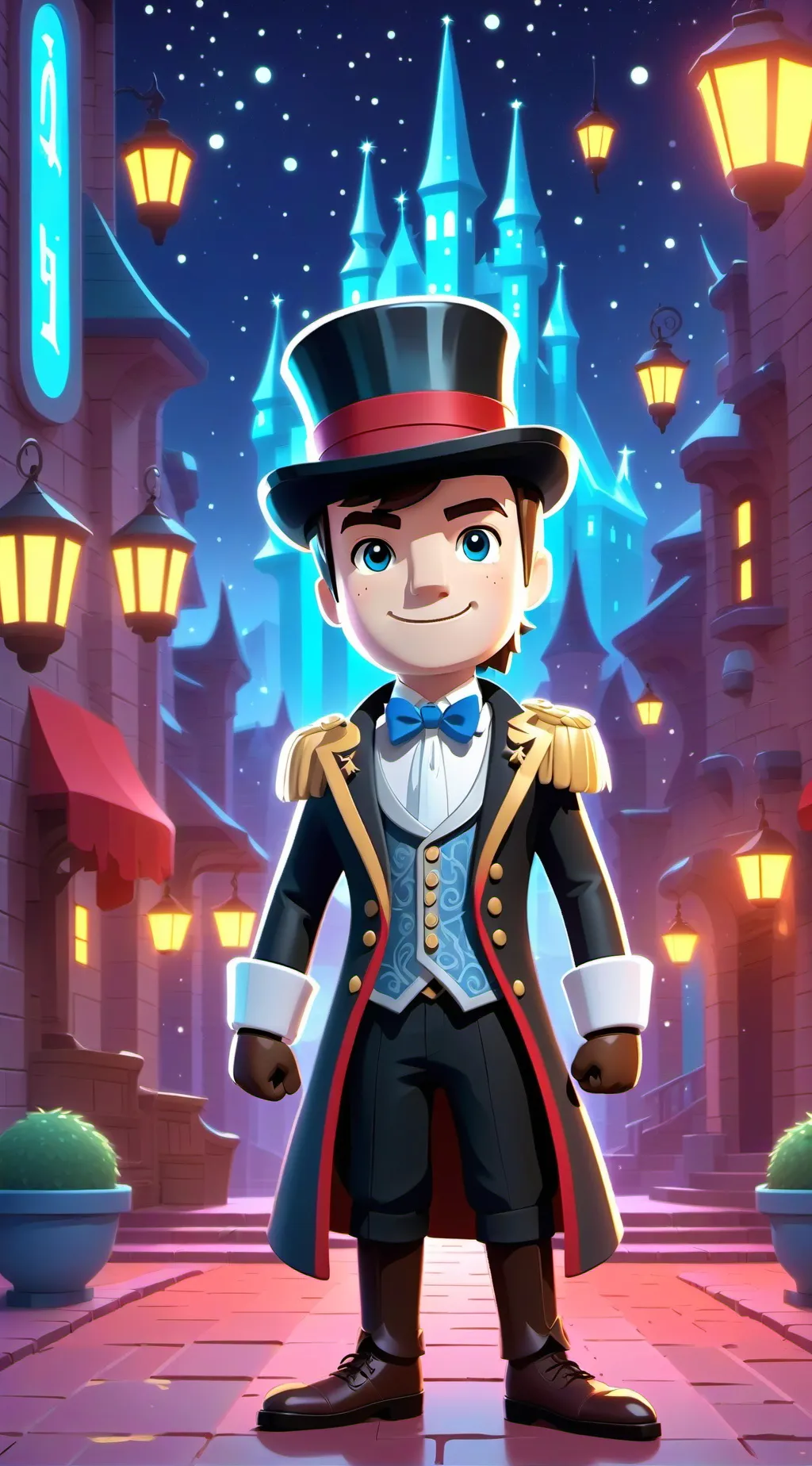 ai character: ✨Dandy world✨ background