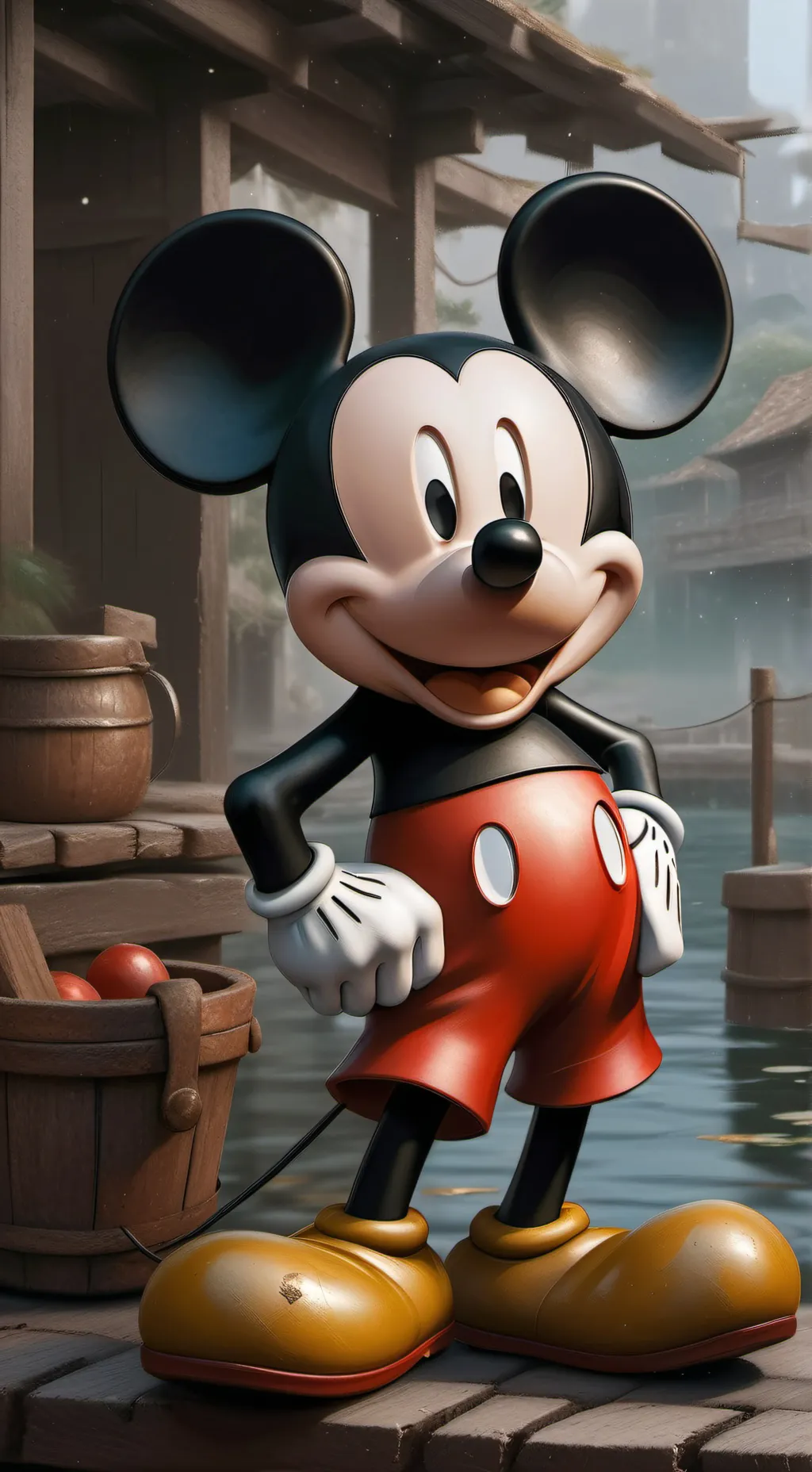 ai character: Mickey mouse background