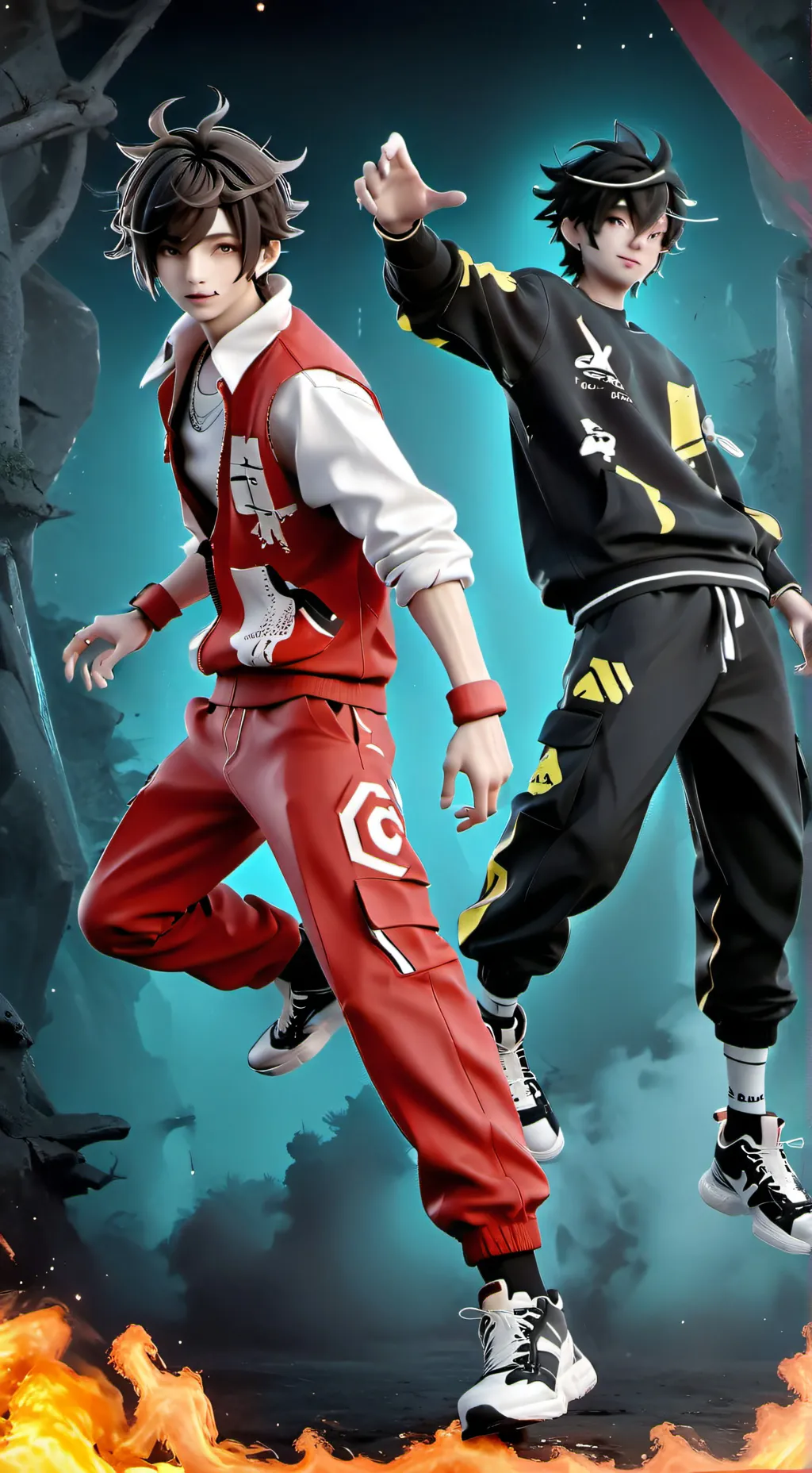 ai character: CASH AND NICO PT 3 background