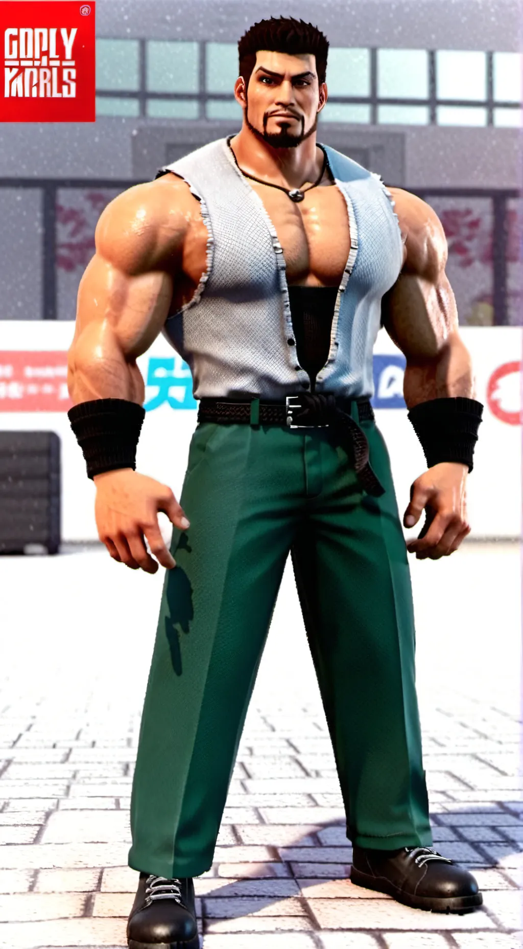ai character: strongest man background