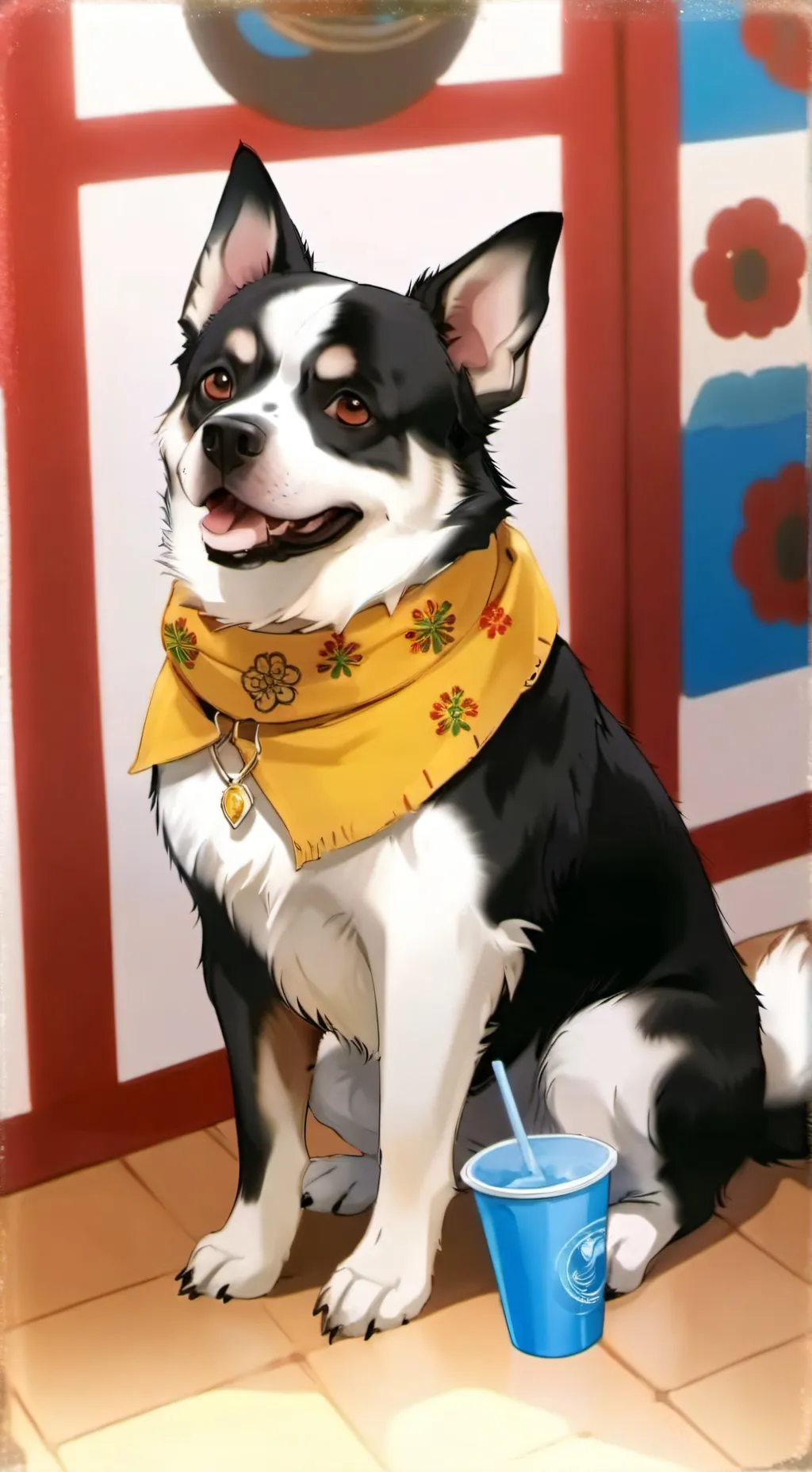 ai character: toffee background