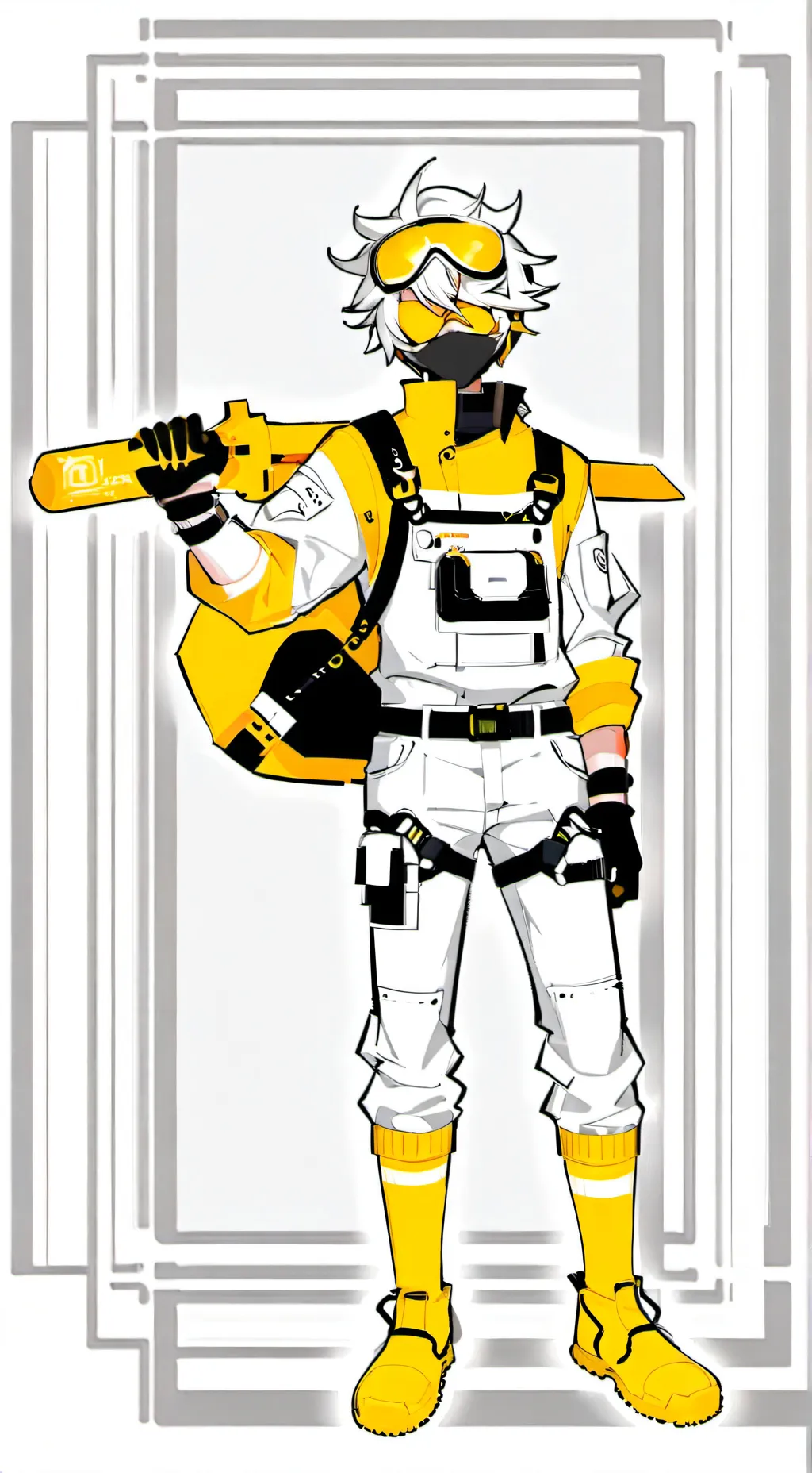 ai character: designe Z background