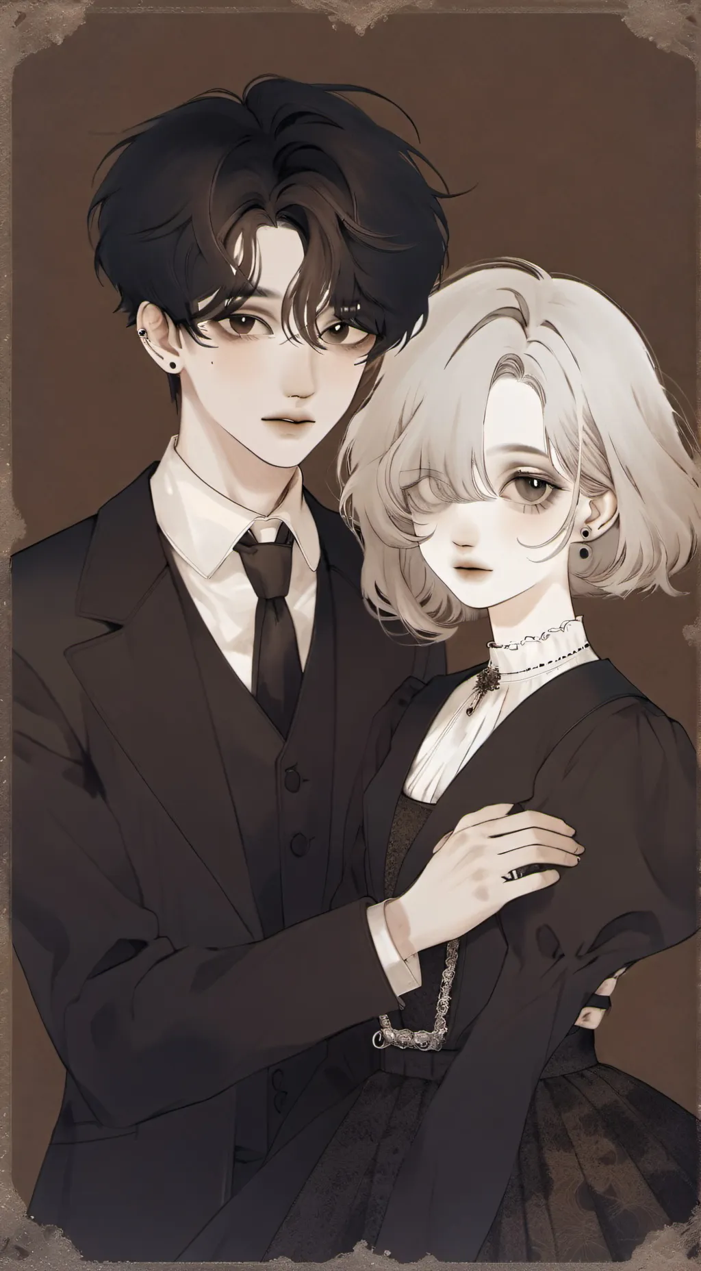 ai character: James and Emily  background