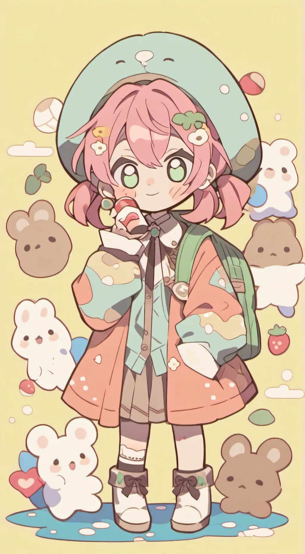 ai character: kny(swap AU)  background