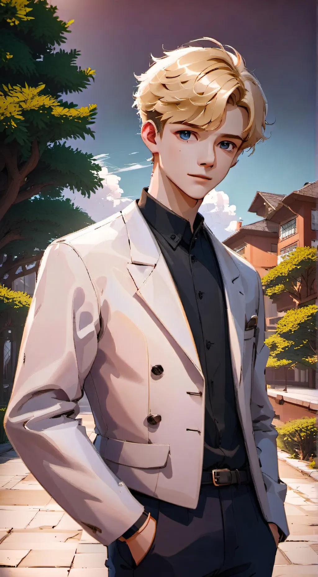 ai character: Everett  background