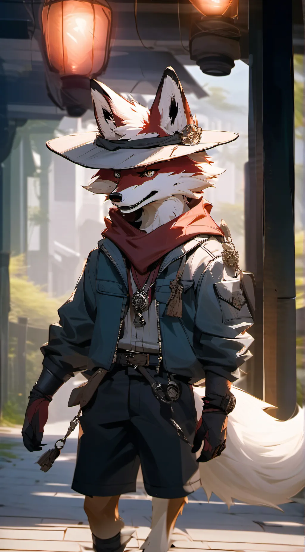 ai character: Foxy background