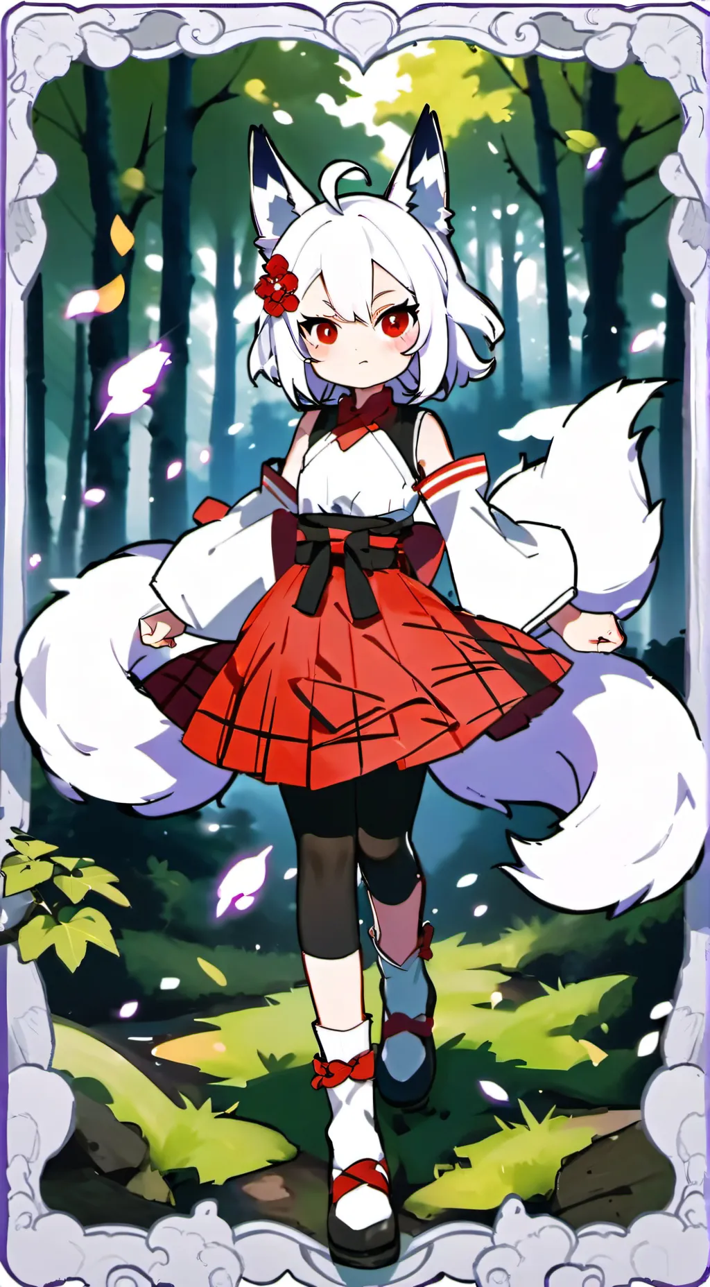 ai character: Moonlight background