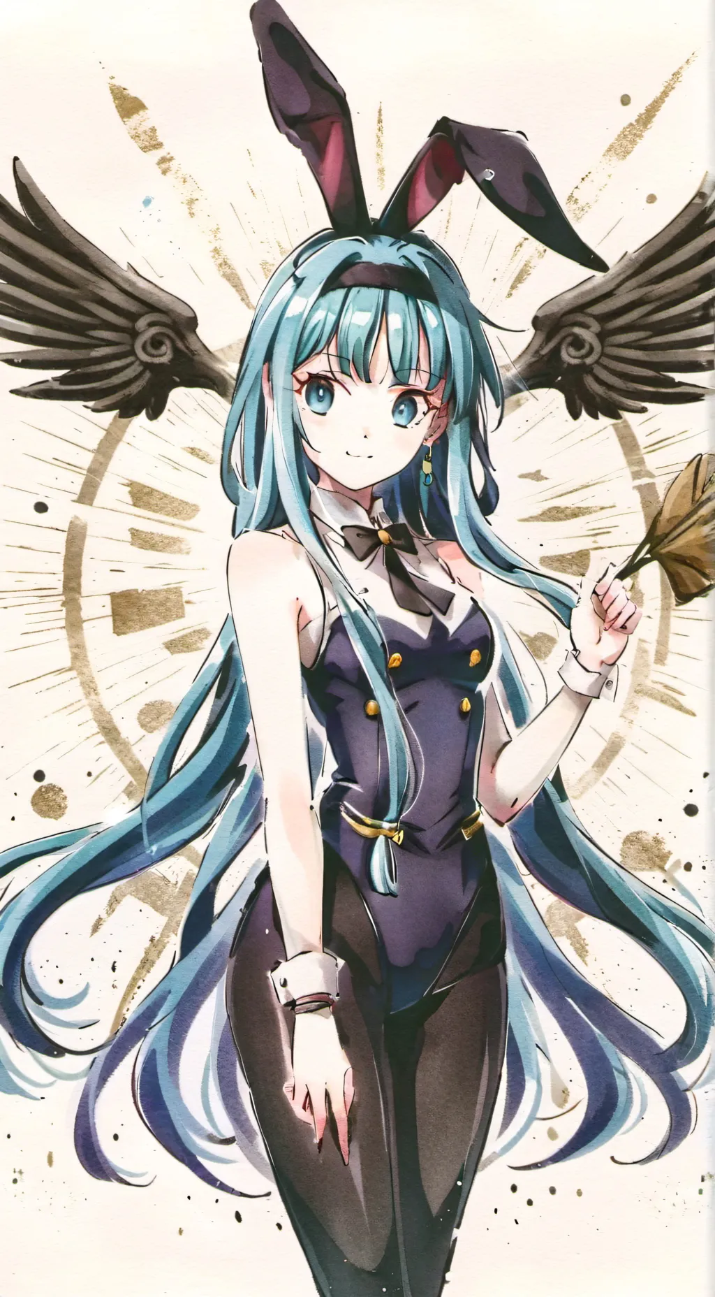 ai character: bunny bulma background