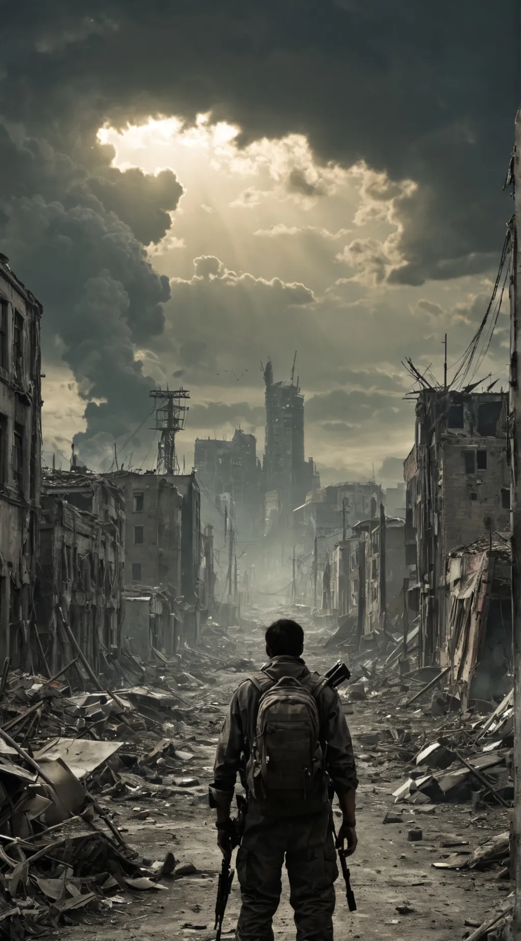 ai character: Zombie apocalypse  background