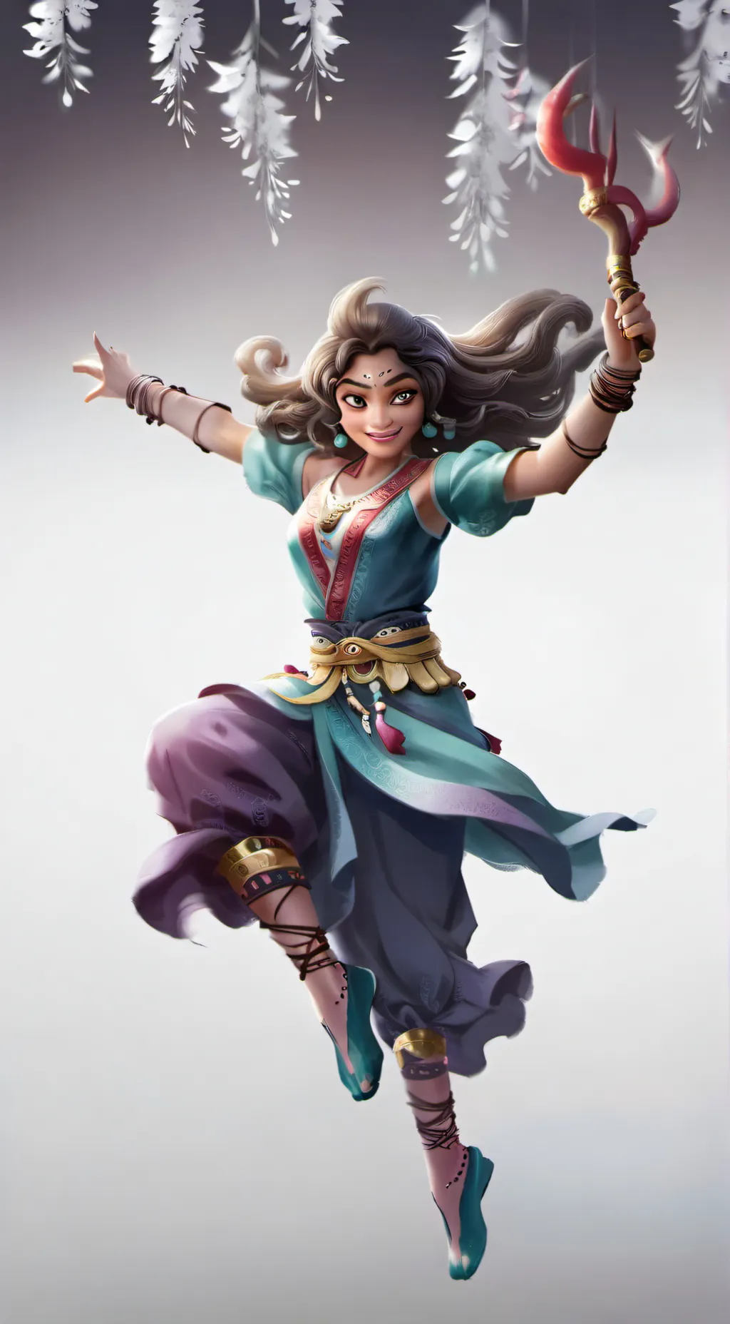ai character: vaiana et maui background
