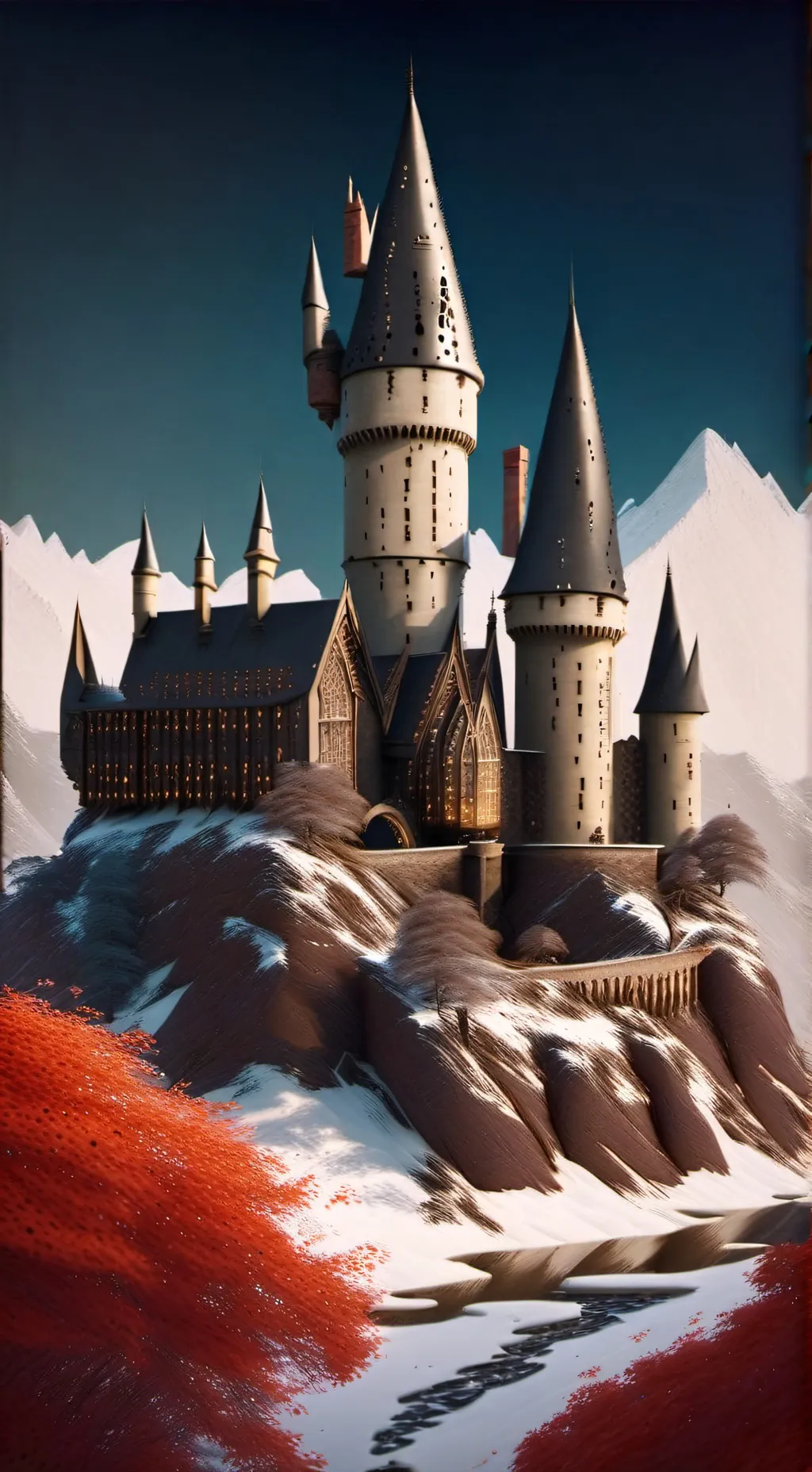 ai character: Hogwarts  background