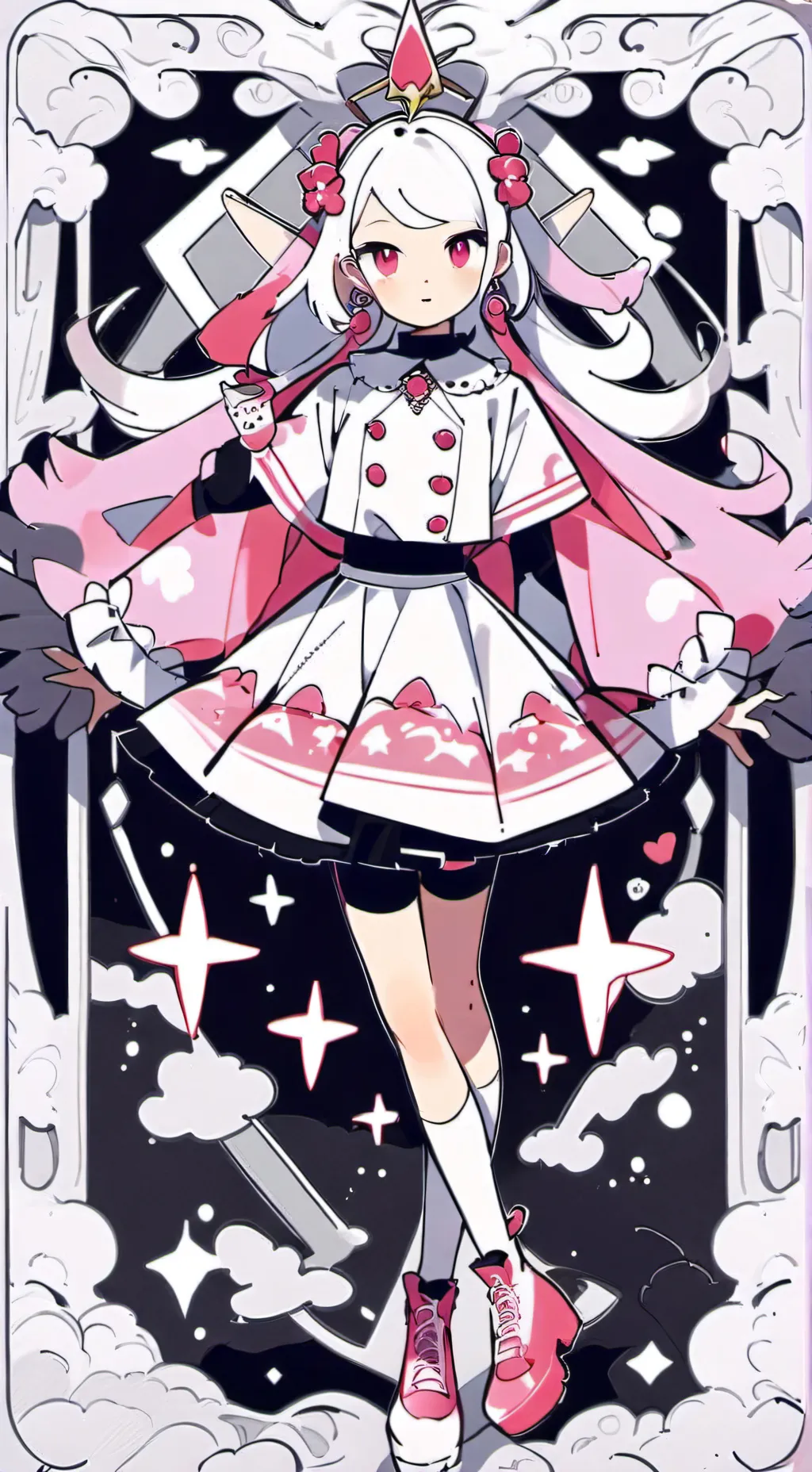 ai character: 🎀🐈Hello Kitty🐈🎀 background