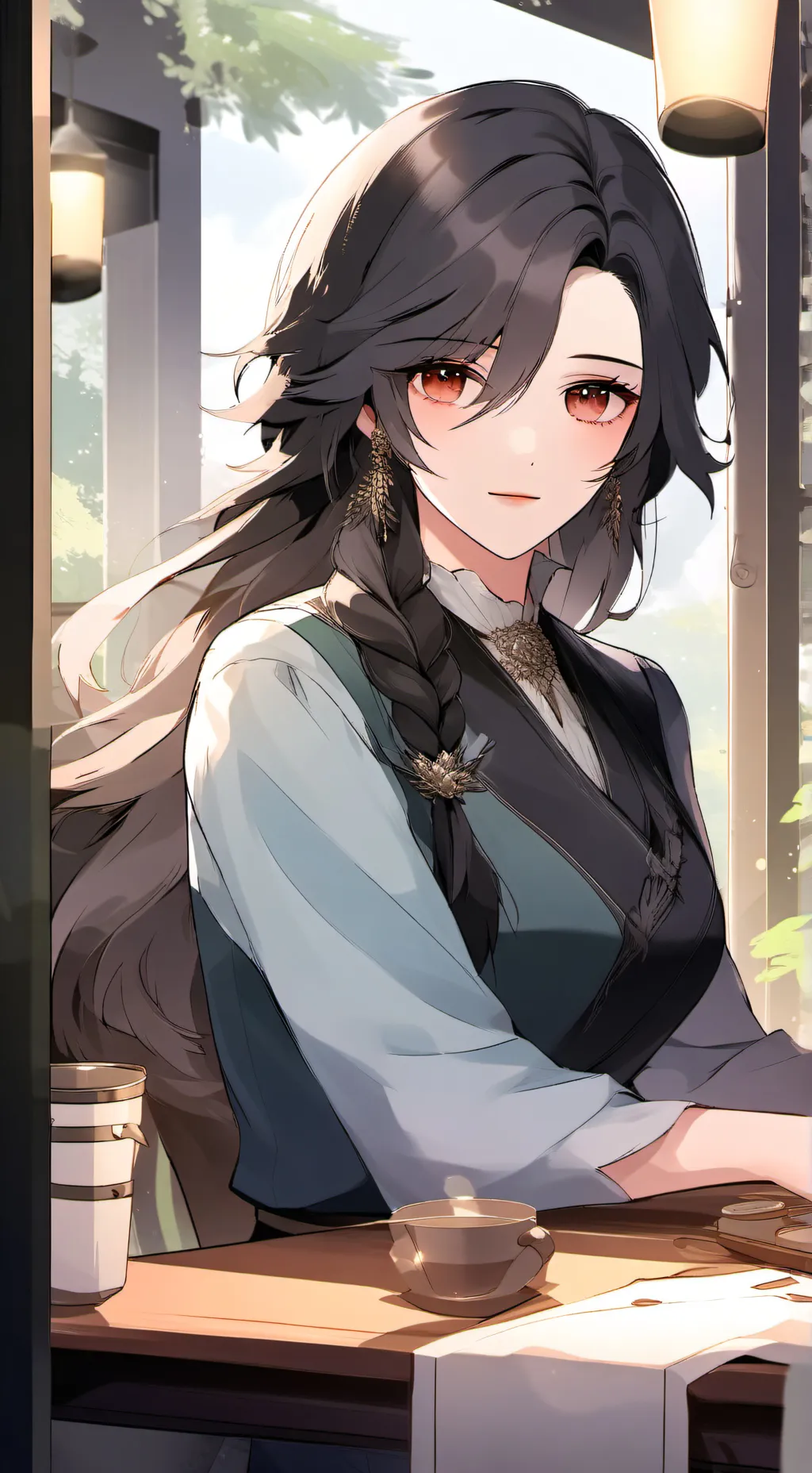 ai character: Angel  background
